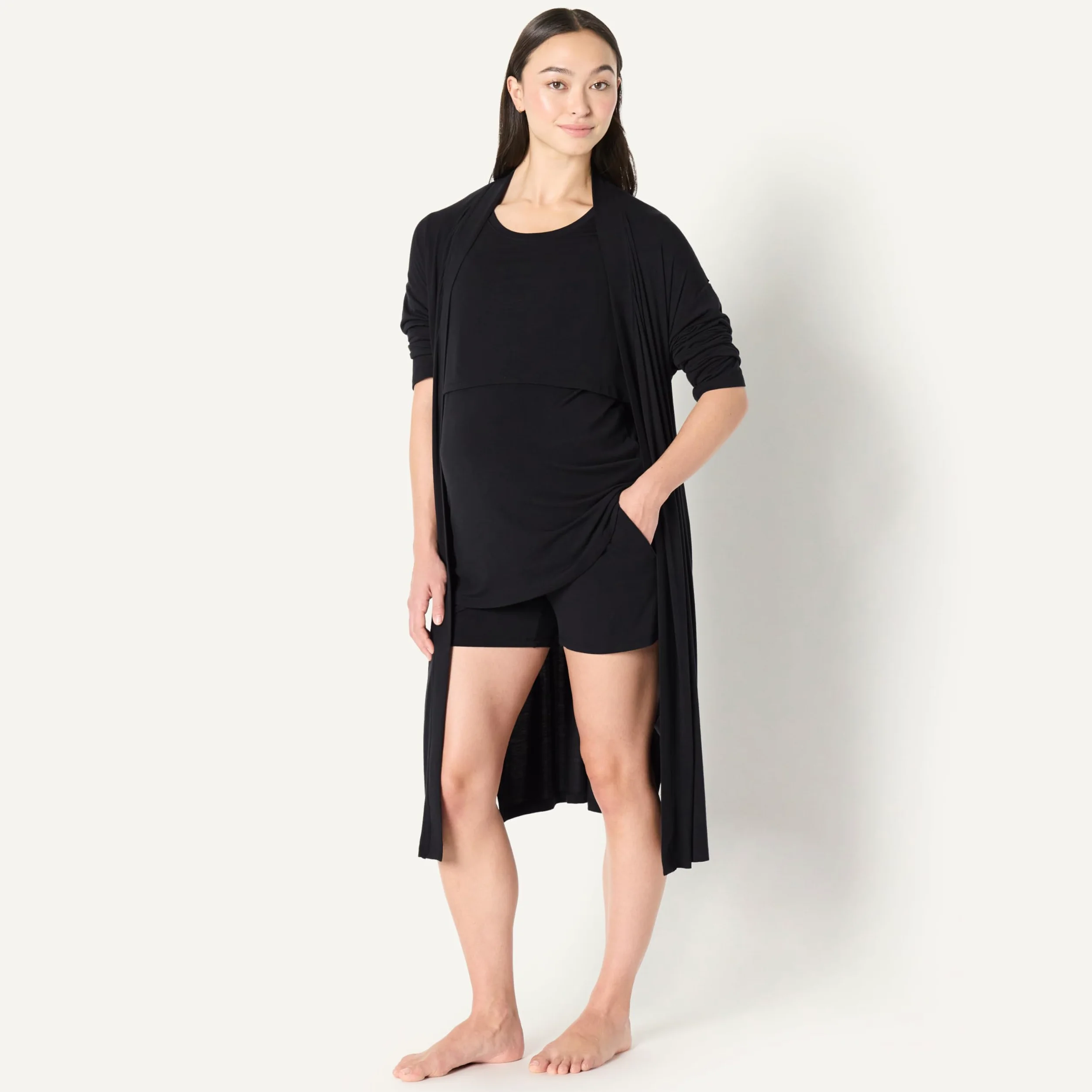 Amazon Essentials Femme Lot de Pyjamas de Maternité en Modal Doux, 4 Pièces