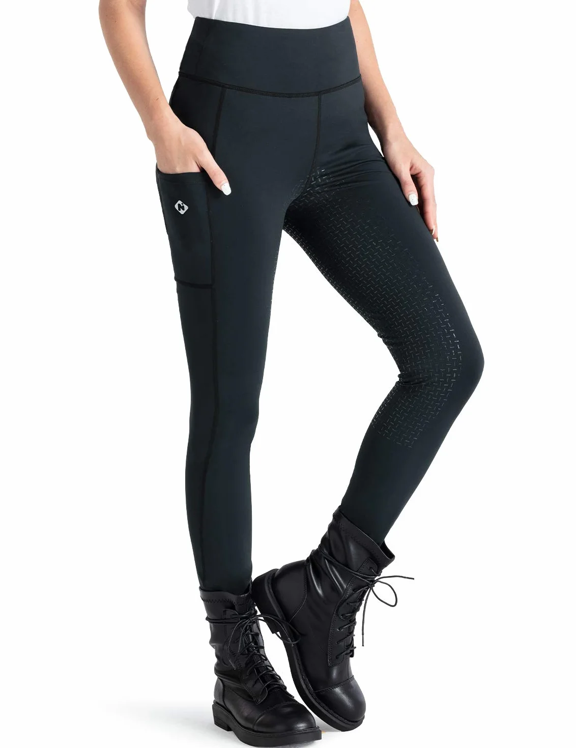 NAVISKIN Femme Pantalon d'équitation Active, Culotte à Fond Silicone,Fond intégral,Serré,Culottes d'équitation
