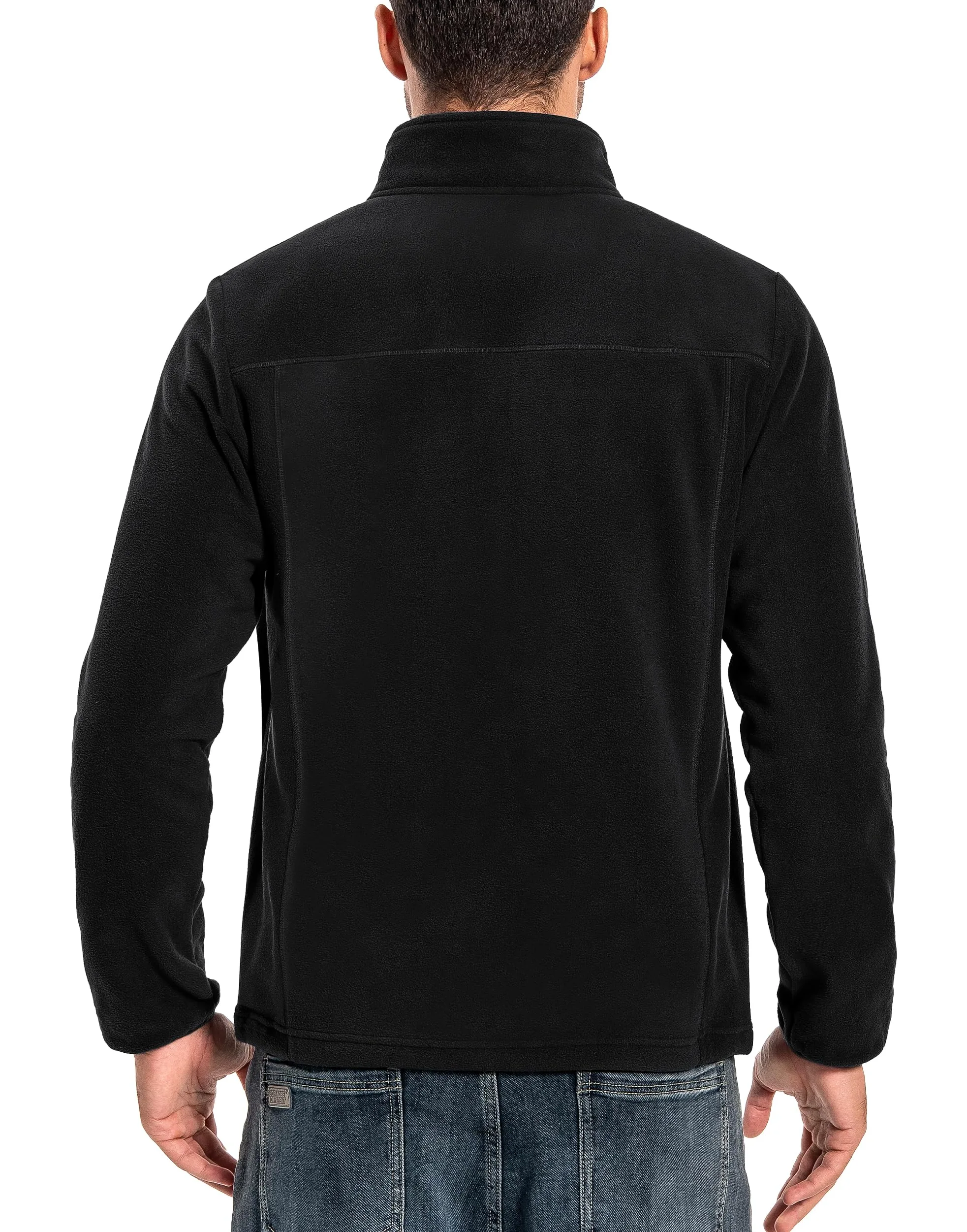 Pioneer Camp Veste polaire pour homme - Fermeture éclair intégrale - Légère, coupe-vent - Avec fermeture éclair