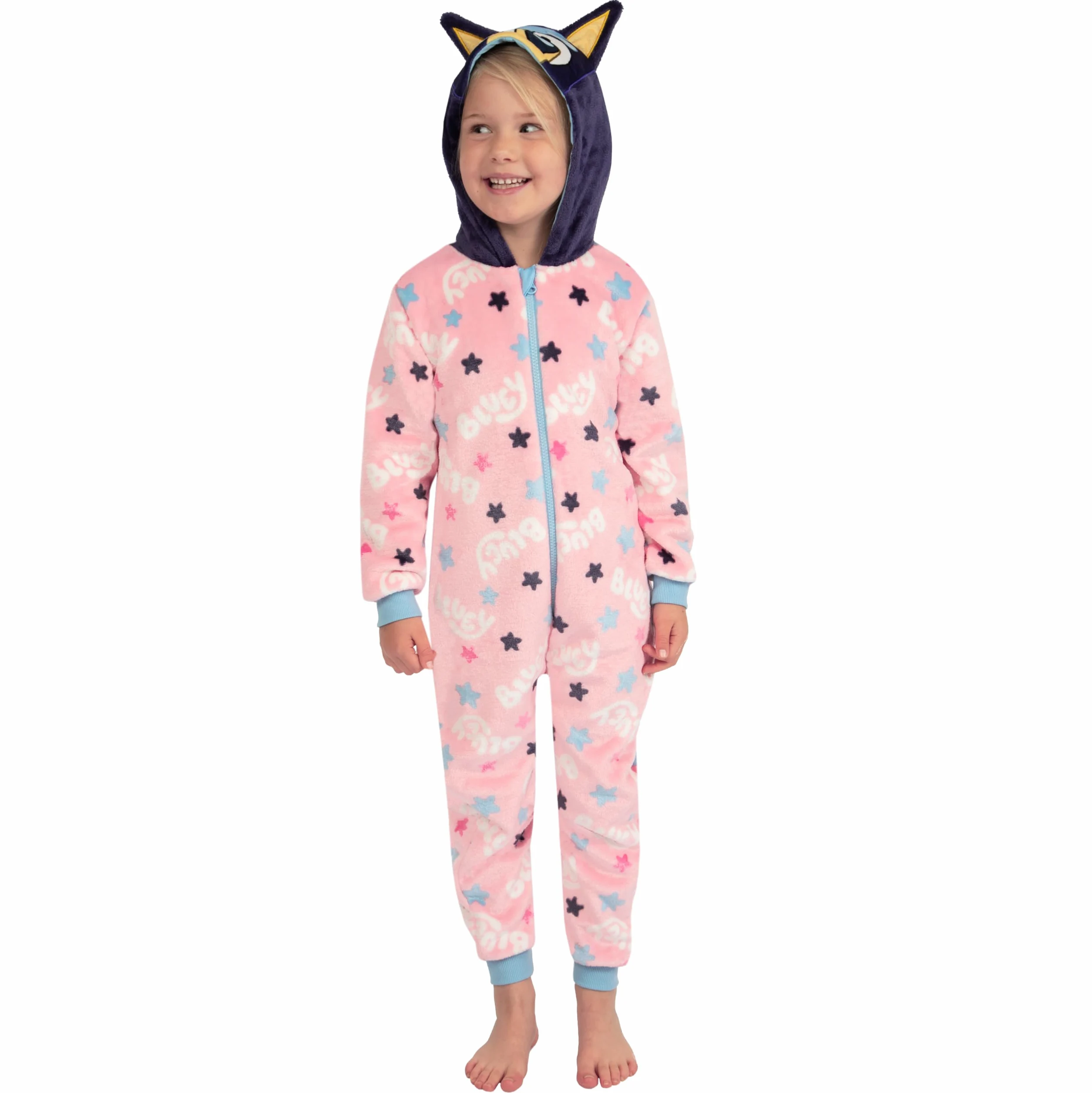 BlueY Pyjamas Bleus | Pyjamas Fille | Grenouille pour Enfants | Combinaison pour Enfants PJ's | Combinaison pour Enfants | 18 Mois et 8 Ans