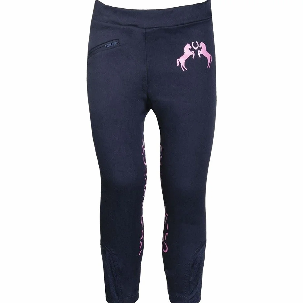 HKM Poney Rose - Leggings - Bohème - Mixte Enfant