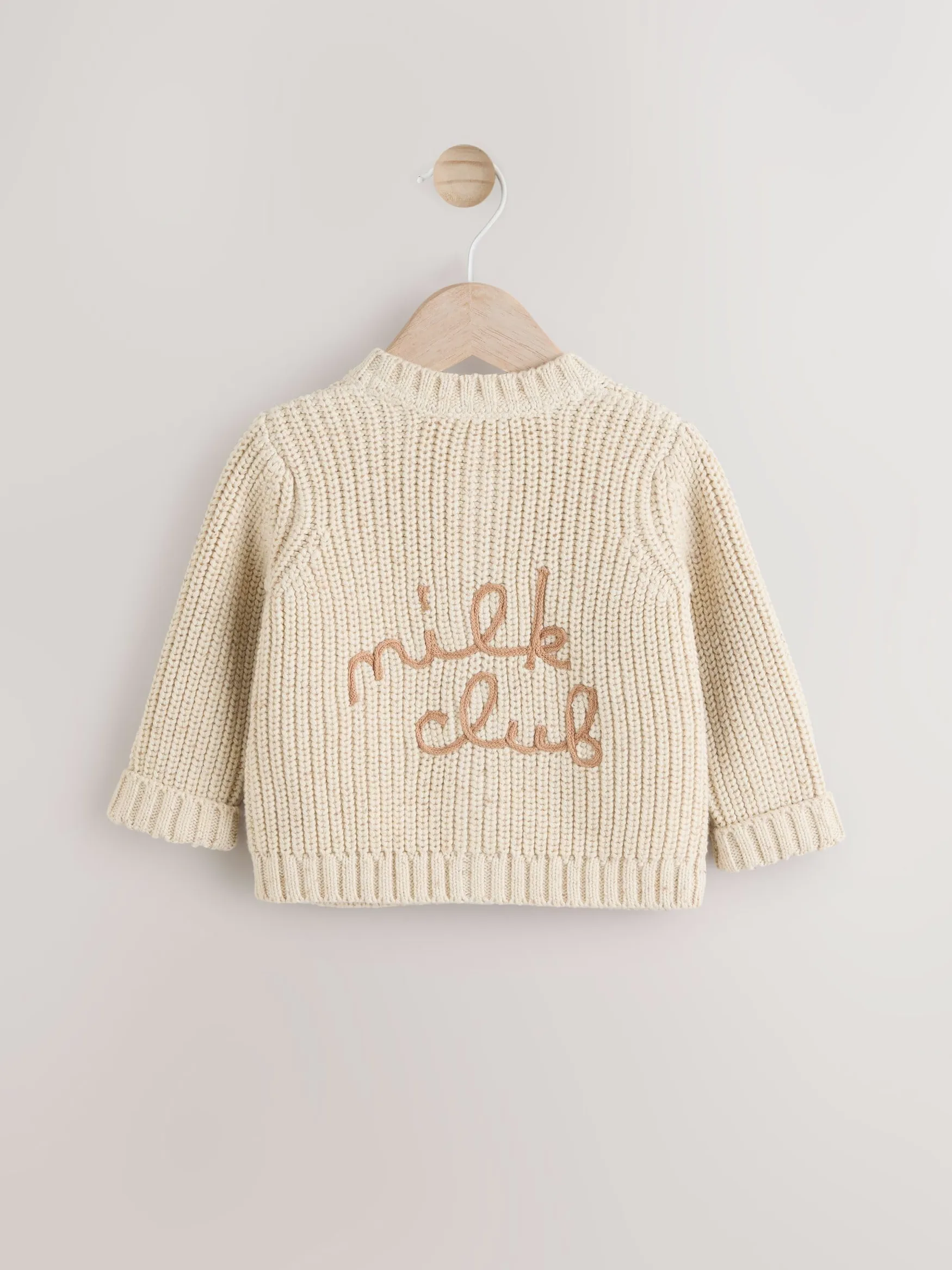 NEXT Bébé Cardigan épais en Maille brodée pour bébé