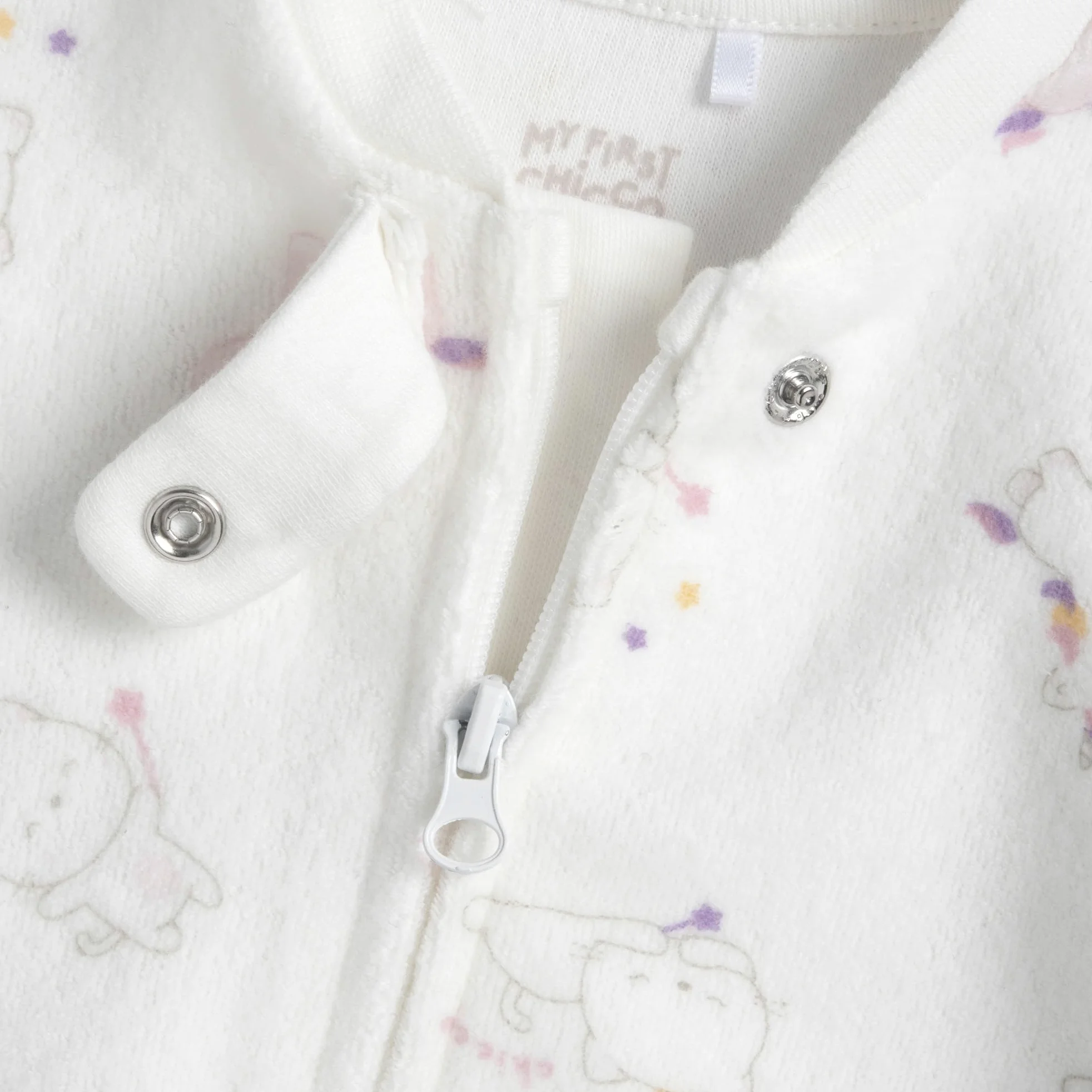 Chicco, Grenouillère Bébé Garçon et Fille en Polaire Chaude et Douce, avec Ouverture Frontale Confortable, Idéale pour l'Hiver, Vêtements Bébé 0-24 Mois, Designed in Italy