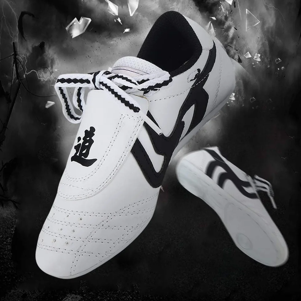 Chaussures de Taekwondo Arts Martiaux Chaussures Sports pour Taï Chi Kong Fu Boxe Karaté Entraînement Unisexe pour Hommes Femmes