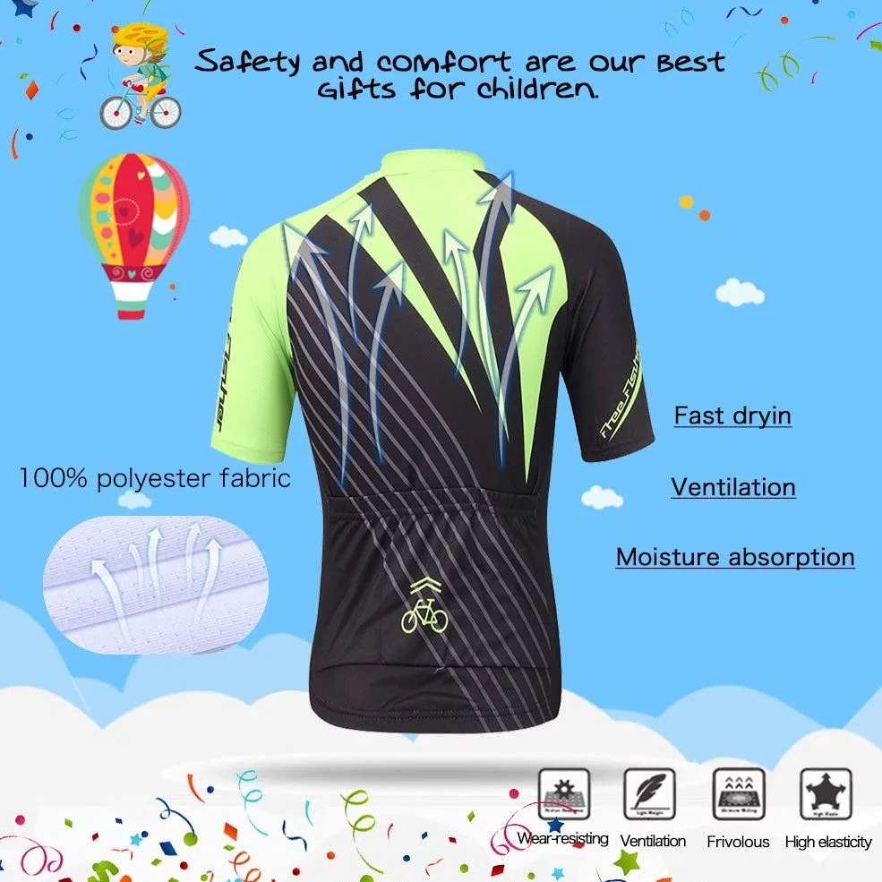 Combinaison de Maillot Cyclisme Velo Pantalons pour Enfant