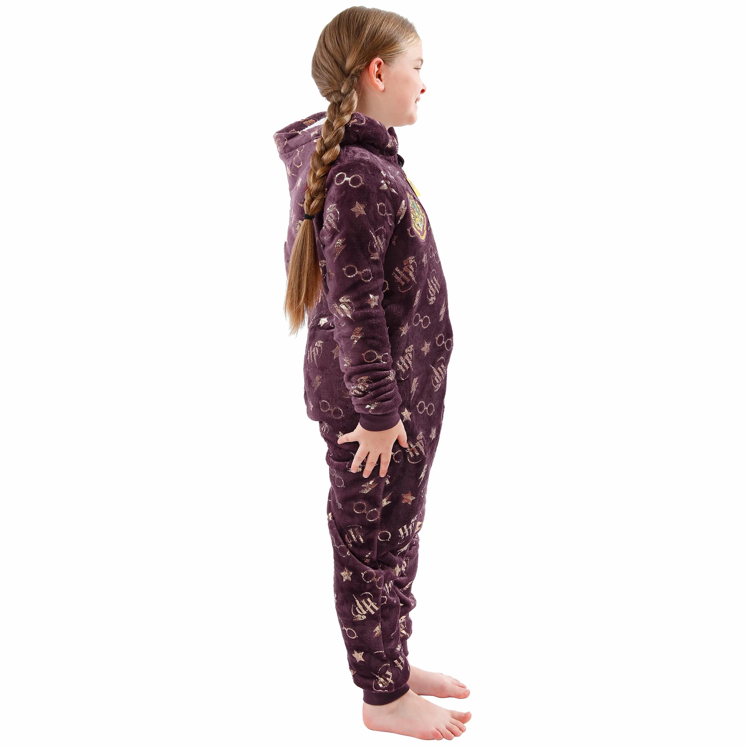 Harry Potter Combinaison pour Filles | Poudlard Filles Onesies | Pyjamas Gryffondor pour Filles | 5 à 13 Ans | Marchandise Officielle
