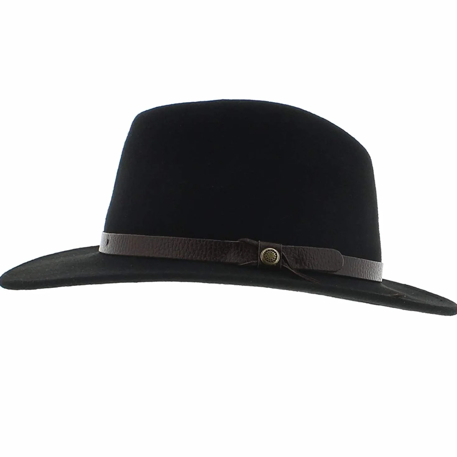Chapeau Fedora - Feutre imperméable - Amance - Noir