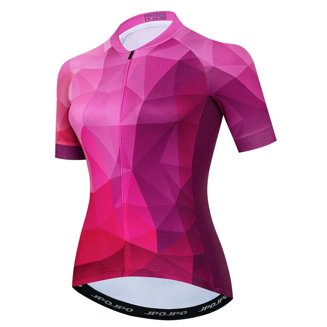 Maillot de cyclisme à manches courtes pour femme, taille S à 3XL