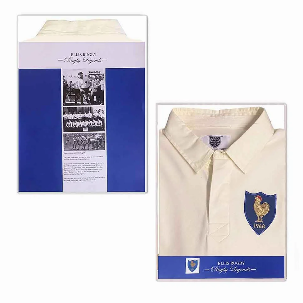 Maillot France Rugby 1968 Grand Chelem