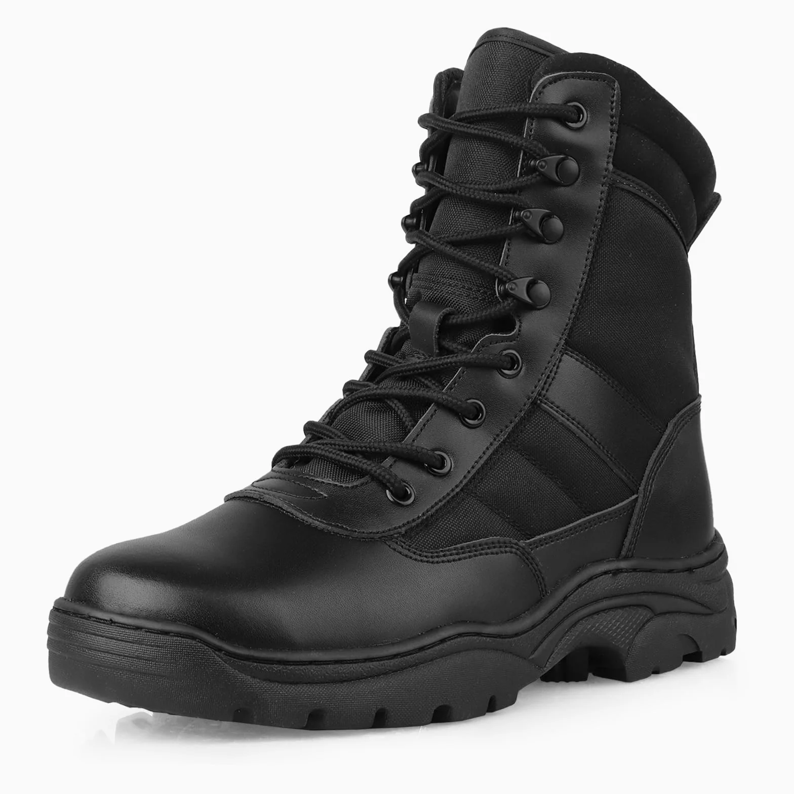 Rangers Militaire Homme Bottes Tactique Botte Moto Homme Bottes Militaire Airsoft Bottes de Combat avec Fermeture éclair Antidérapante Chaussure de Randonnée