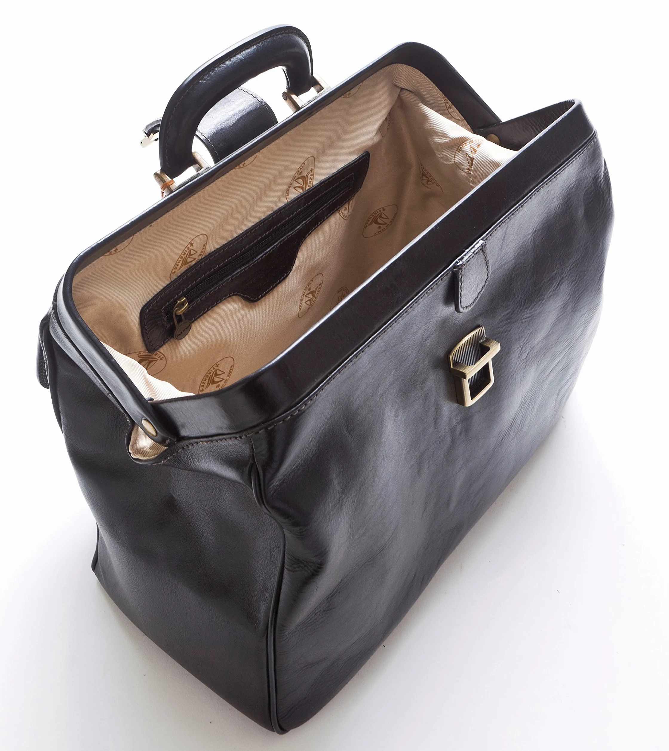D&D - Sacoches médicaux en cuir véritable anglais Man – D&D0203 Bicolor – Fabriqué en Italie