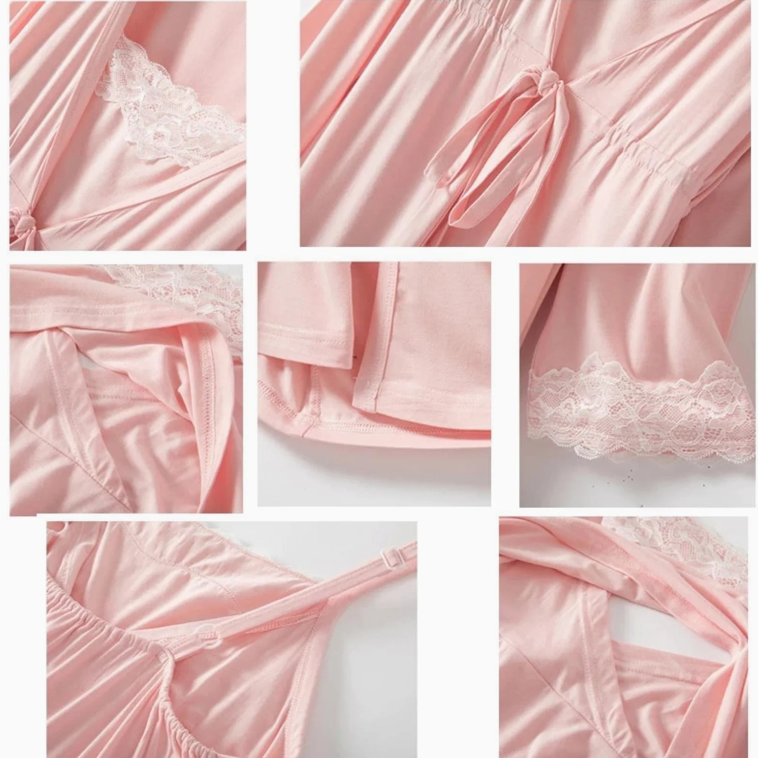 Femme Enceinte vêtements de Nuit Allaitement Grossesse Pyjamas Fronde Allaitement Chemise de Nuit maternité Travail Robe + Robe Accouchement