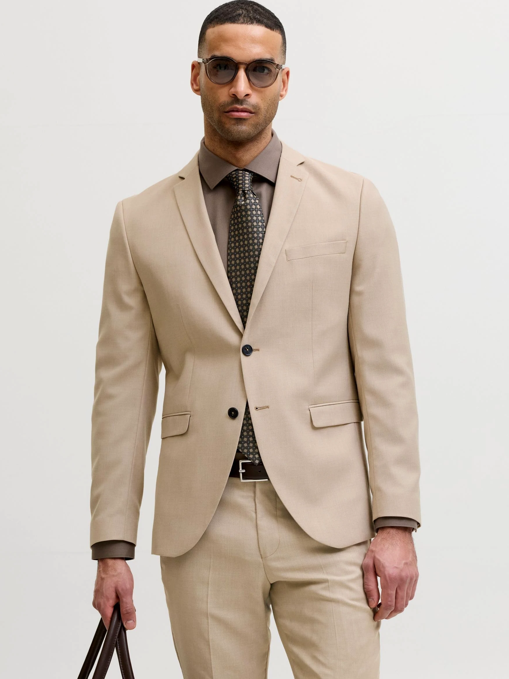 JACK & JONES Blazer croisé JPRSOLARIS Blazers Super Slim Fit | Blazer simple boutonnage
