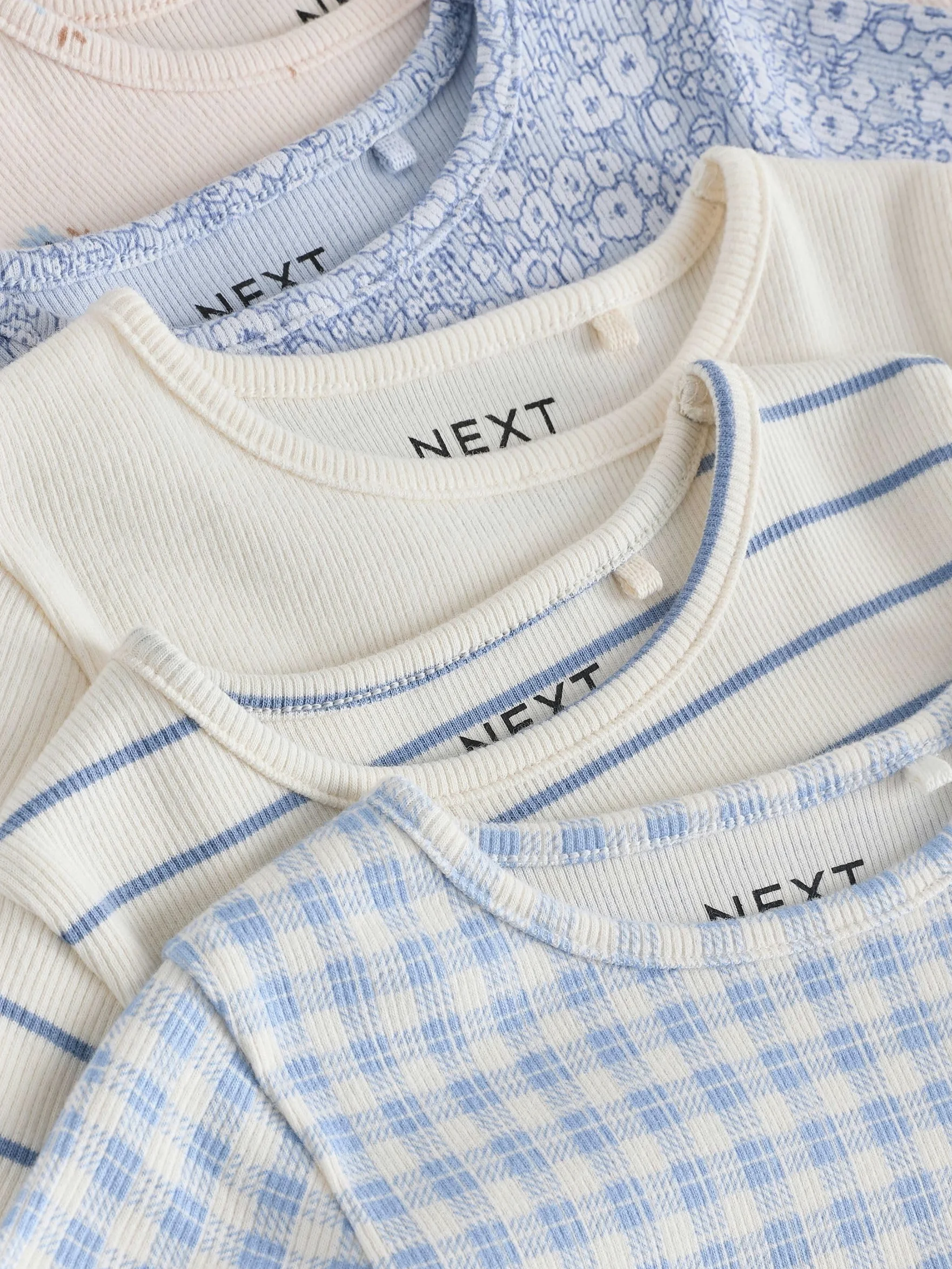 NEXT Fille Haut côtelé à Manches Courtes, Lot de 5