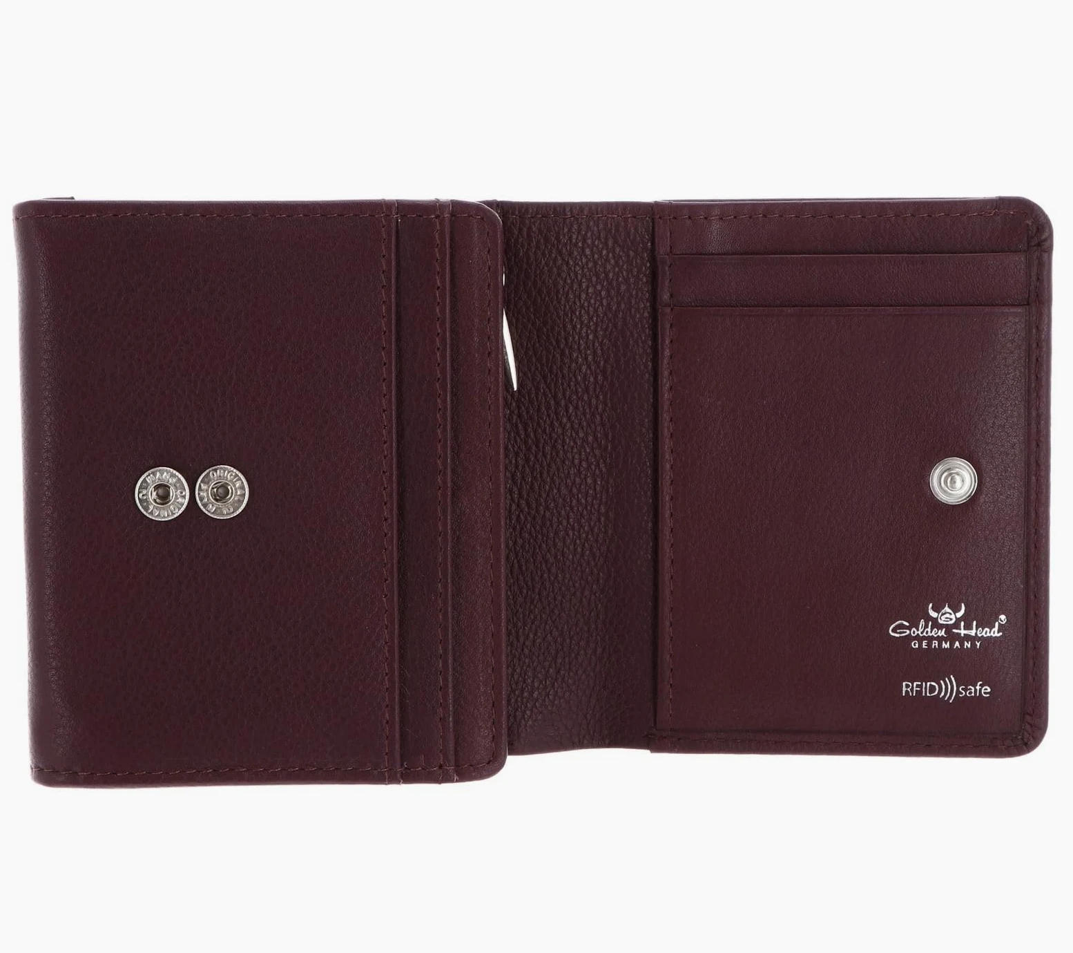 Golden Head Cuir Porte-Monnaie Madrid RFID Protect RV-Börse 3335 Aubergine Violet foncé
