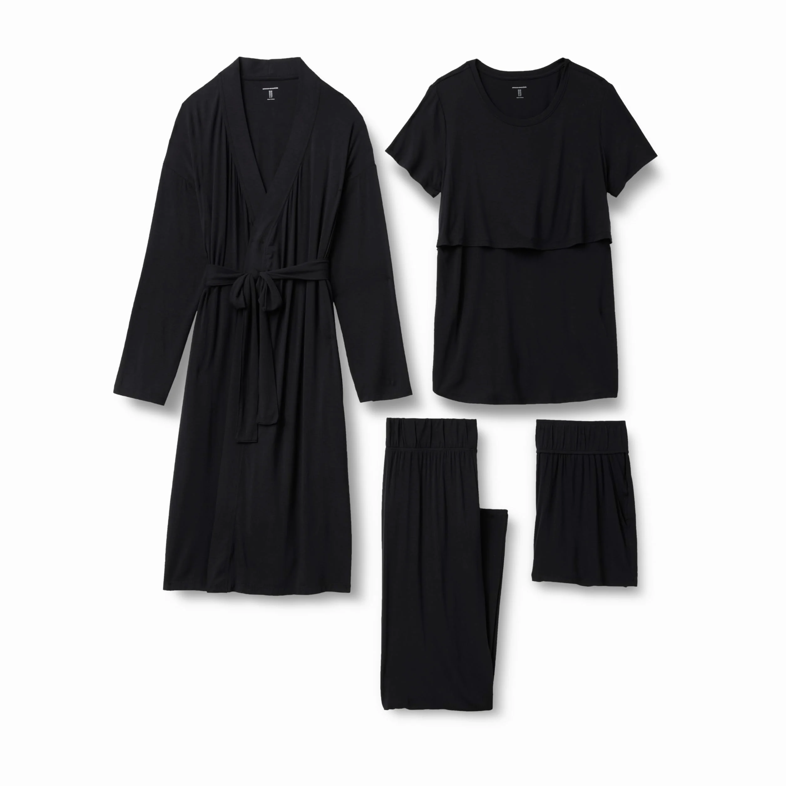 Amazon Essentials Femme Lot de Pyjamas de Maternité en Modal Doux, 4 Pièces