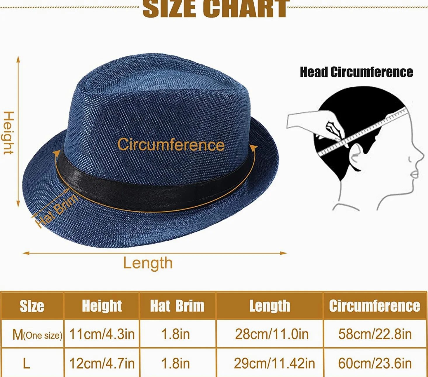Geebuzz Lot de 5 chapeaux Fedora à bord court classique d'été plage soleil chapeau panama casquette pour homme femme