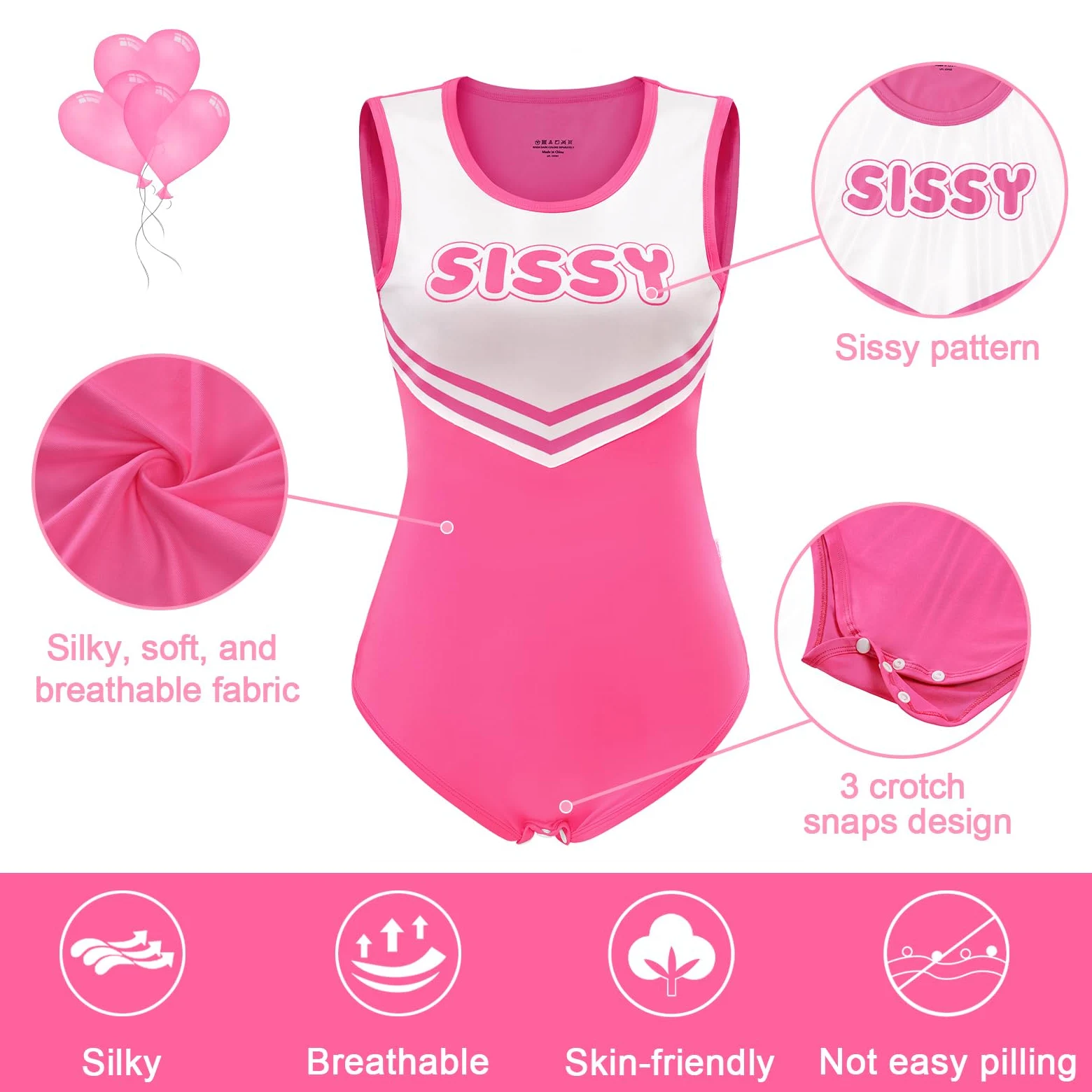 LittleForBig Grenouillère soyeuse – Combinaison pyjama Cheer Sissy