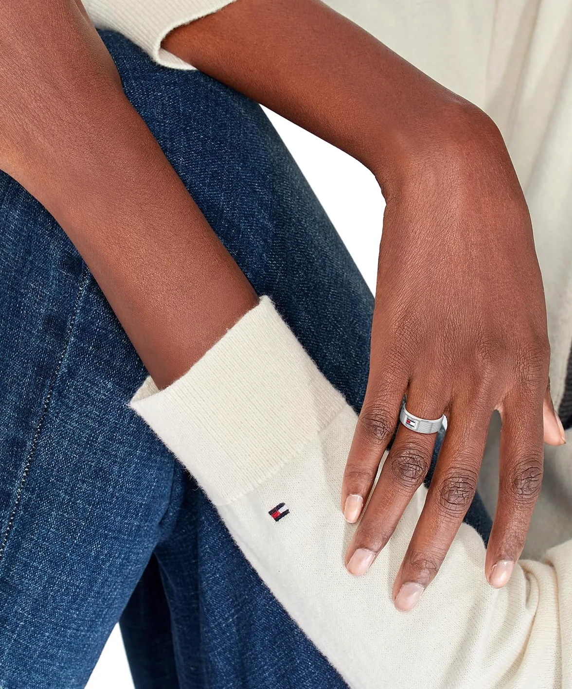 Tommy Hilfiger Jewelry Bague pour Homme en Acier Inoxidable
