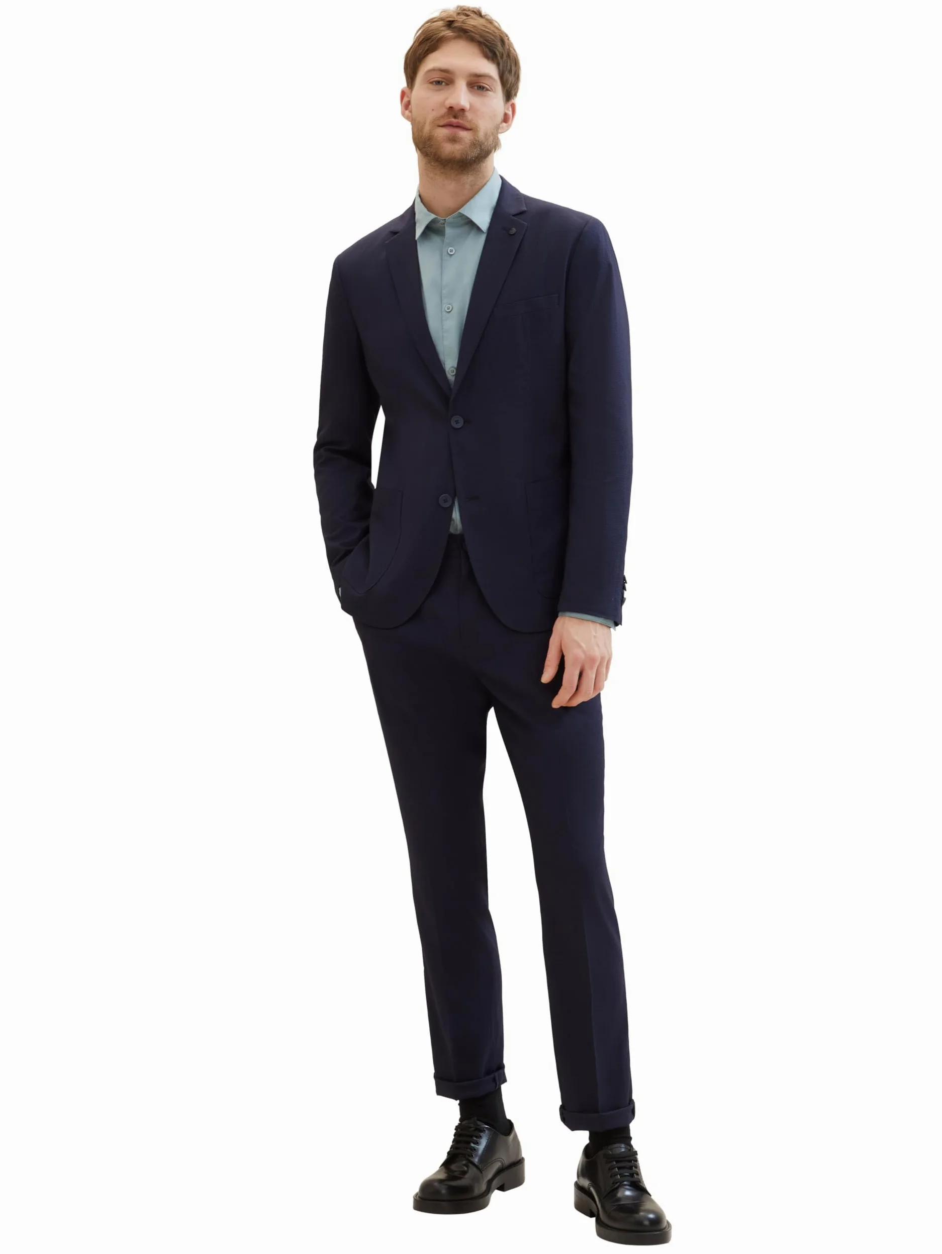 TOM TAILOR Veste en Jersey piqué Stretch Homme