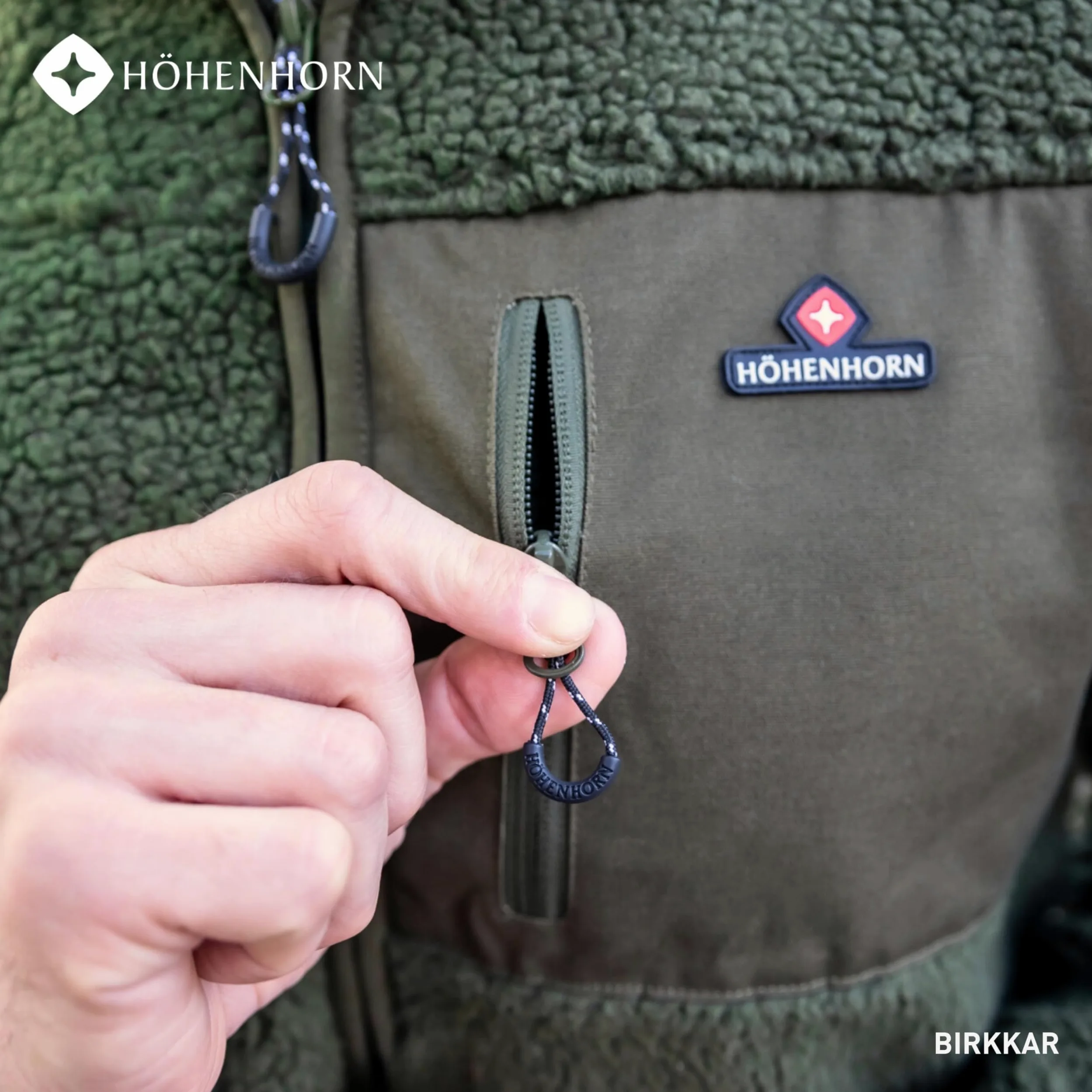 Höhenhorn Birkkar Veste d'hiver en polaire doublée pour homme