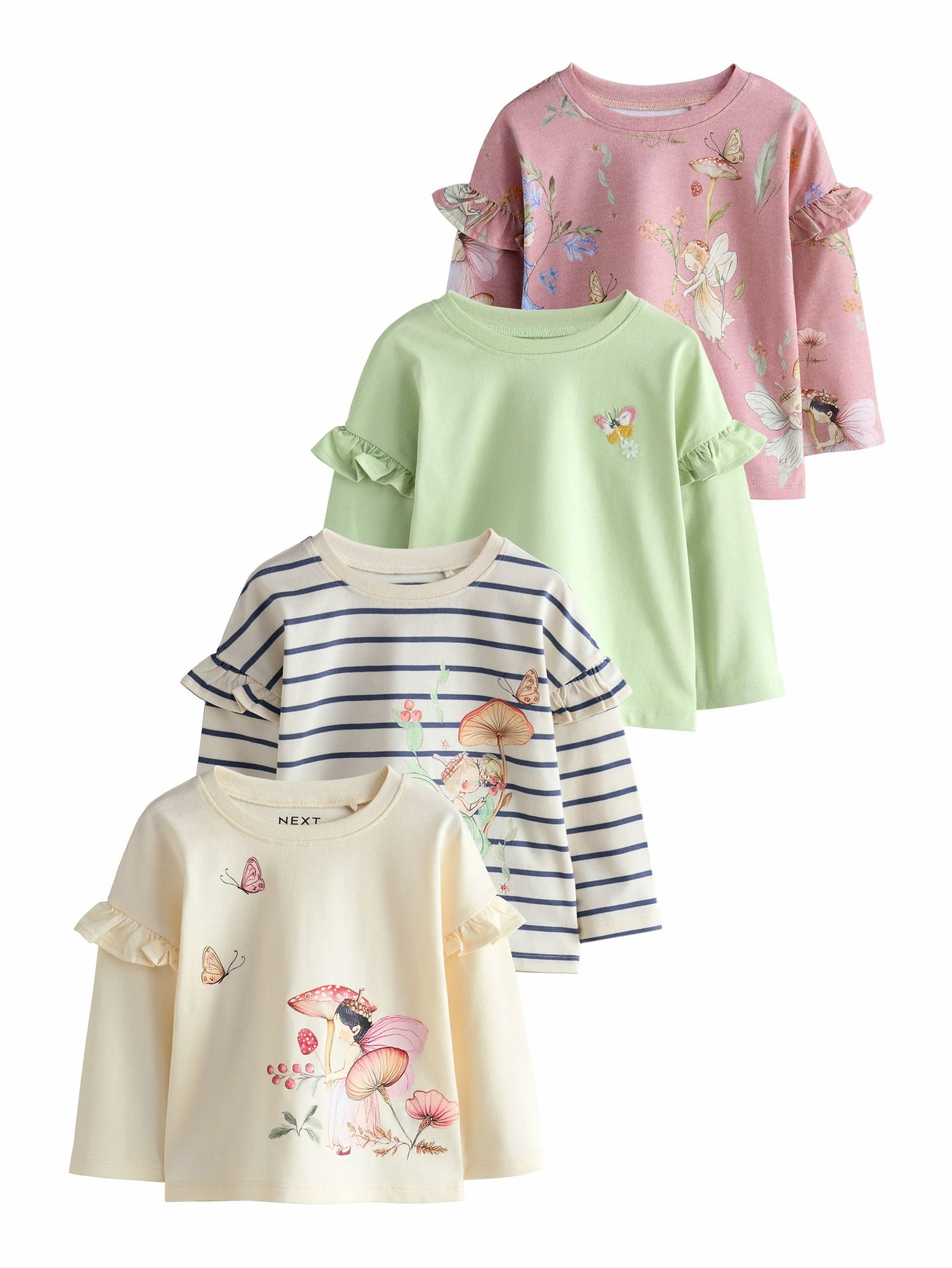 NEXT Fille Haut à Manches Longues, Lot de 4