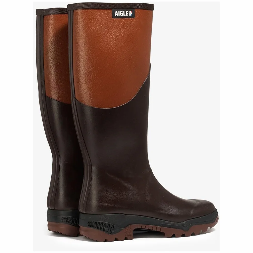 Aigle PARCOURS 2 – Bottes en Caoutchouc anti-fatigue Femme | Idéales chasse, travail et agriculture | Confort longue durée | 100% imperméables | Fabriqué en France