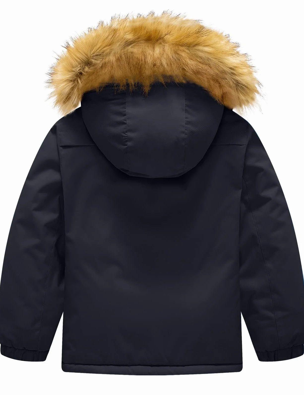 GEMYSE Veste de Ski pour Garçon Enfant Manteau Hiver Chaud Imperméable Coupe-Vent Blouson avec capuche en Fourrure Amovible