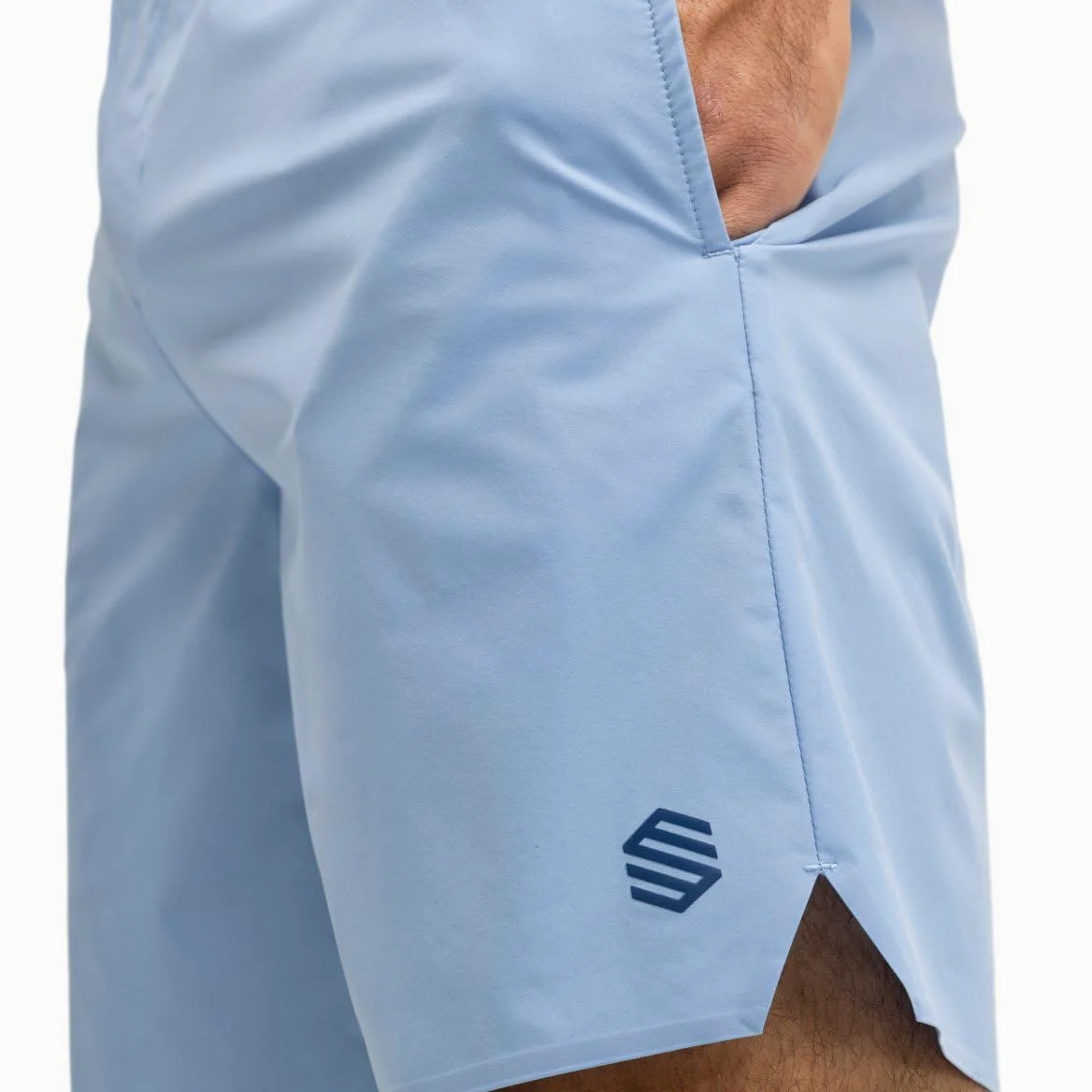 SIROKO - Short de Tennis Technique Velozix Light Blue