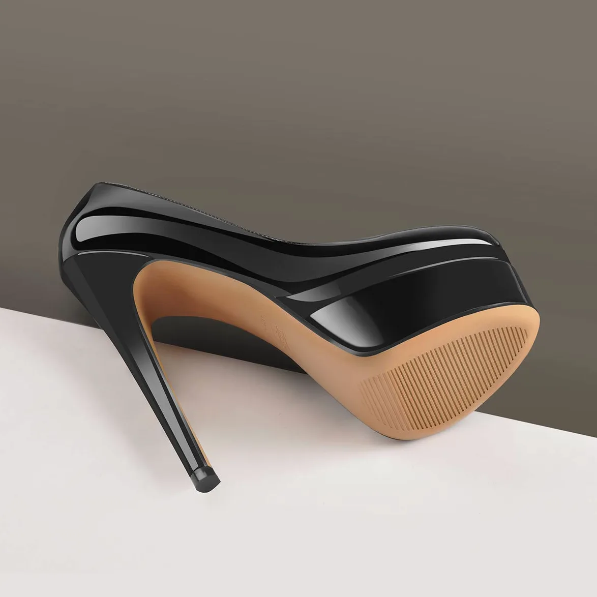 MissHeel Escarpins à double plateforme, talons hauts