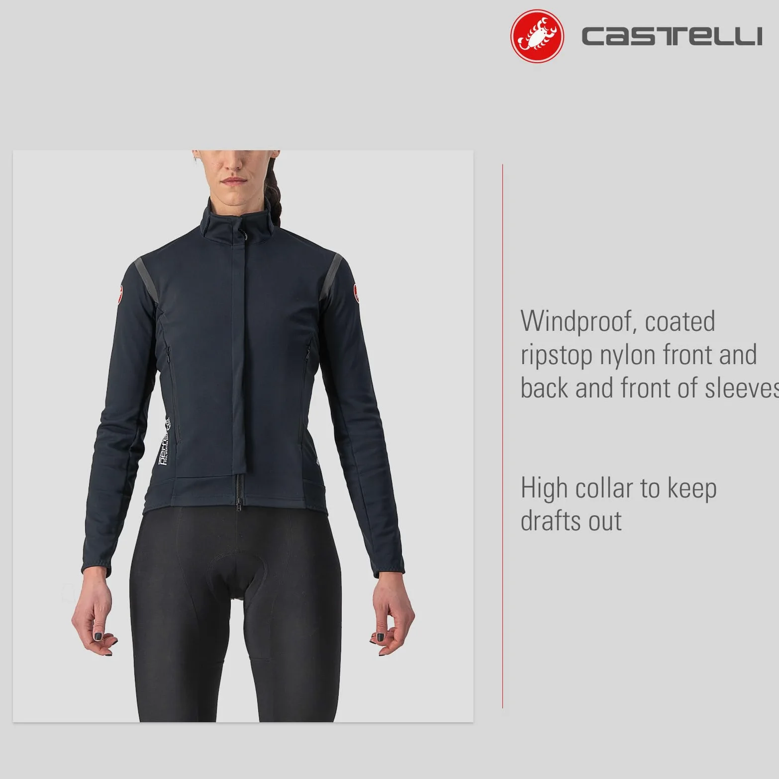 CASTELLI Squadra Stretch W Jacket Jacket Femme