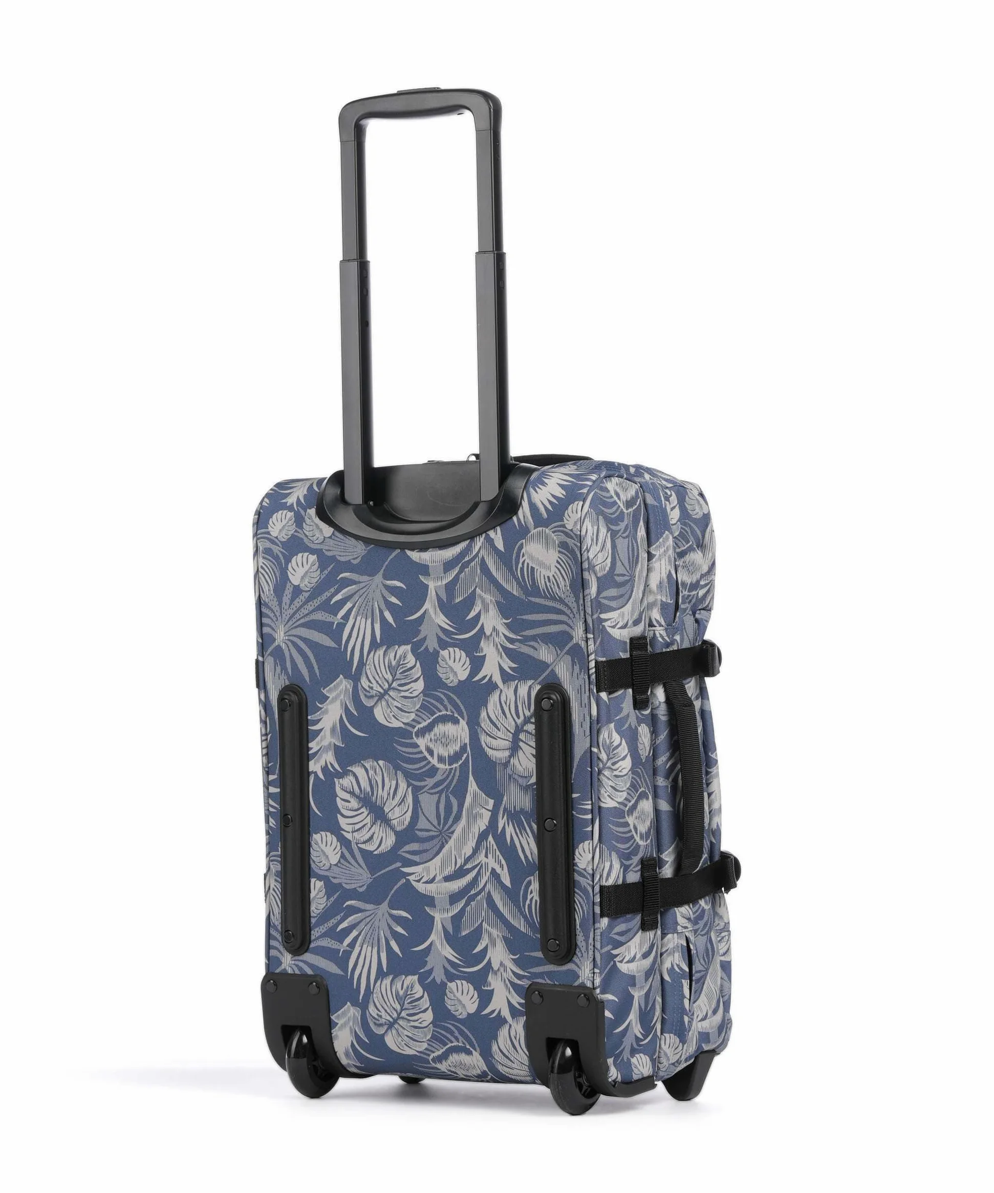 Eastpak Tranverz S Valise Cabine 42L (51 x 32,5 x 24 cm), Bagage à Main à roulettes, léger et résistant, Double Compartiment, poignée télescopique & Serrure TSA - Brize Blue Beige
