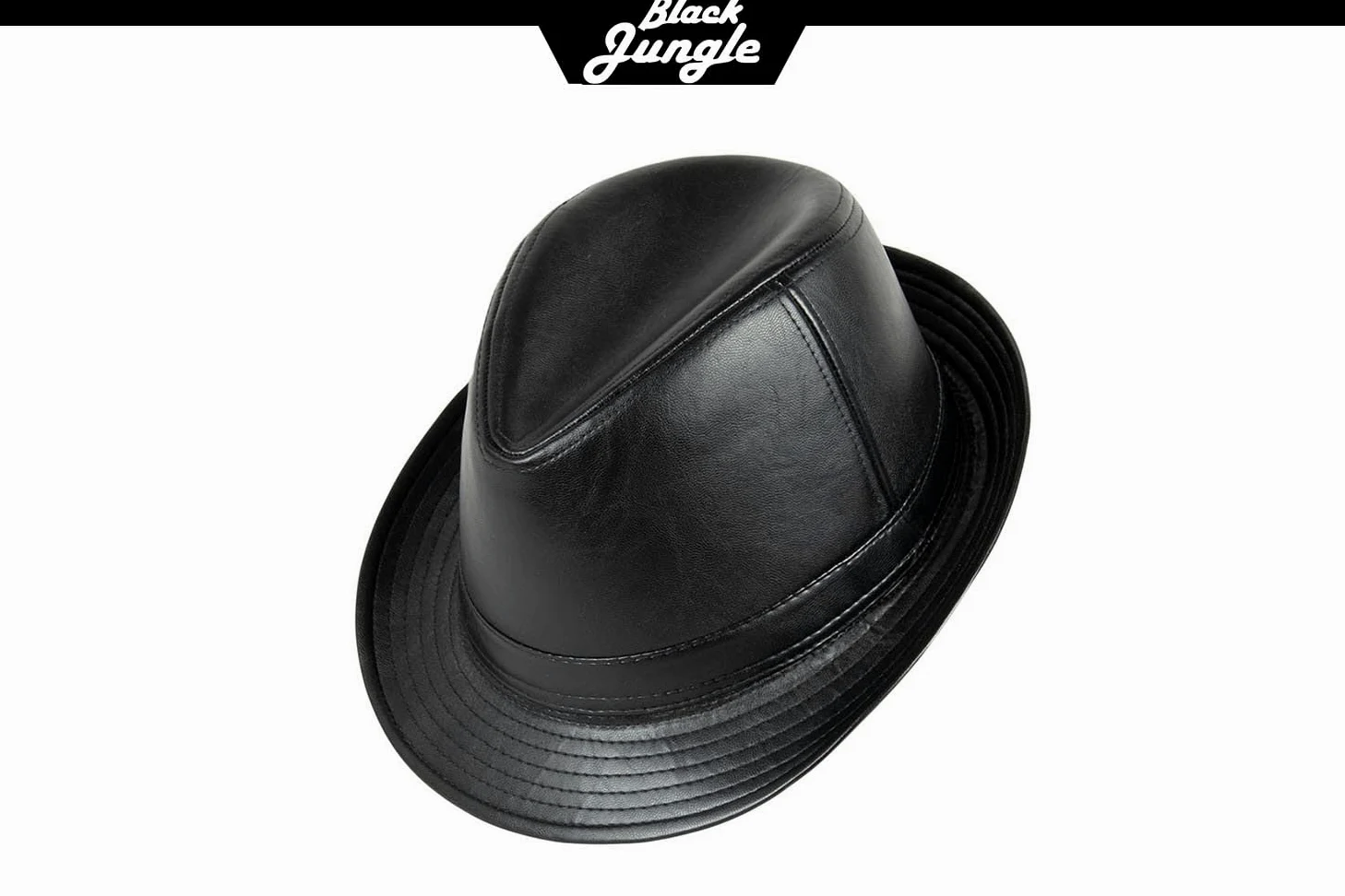 Black Jungle Adam Trilby en Simili Cuir Chapeau des Caraïbes Chapeau de la Havane Chapeau de Pluie Chapeau Chapeau de Soleil Unisexe