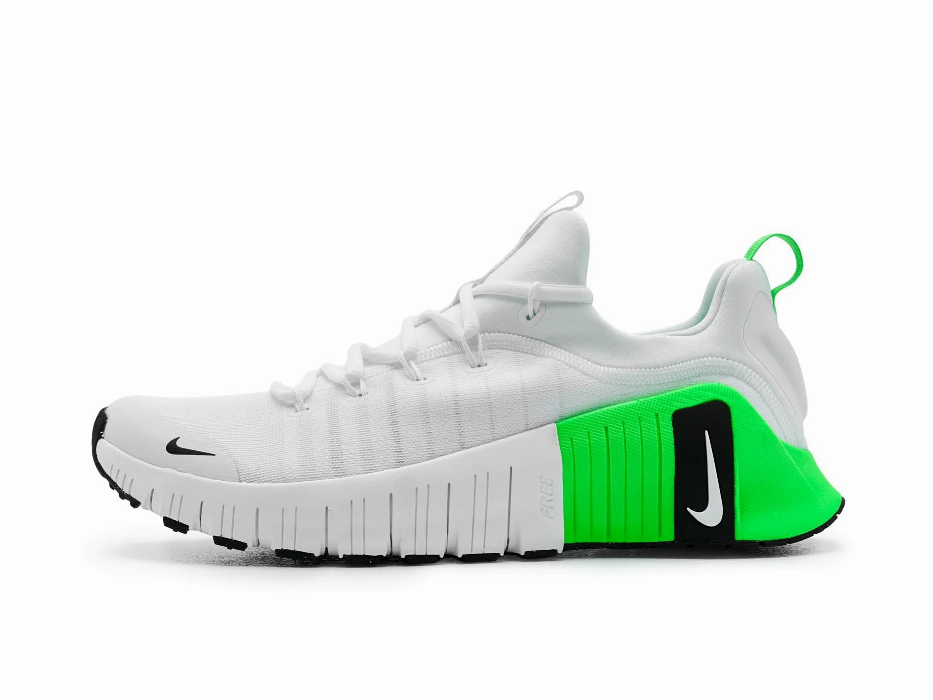 Nike Homme Free Metcon 6 Chaussure d'athlétisme, White/Black/Green Strike/Black, 44 EU