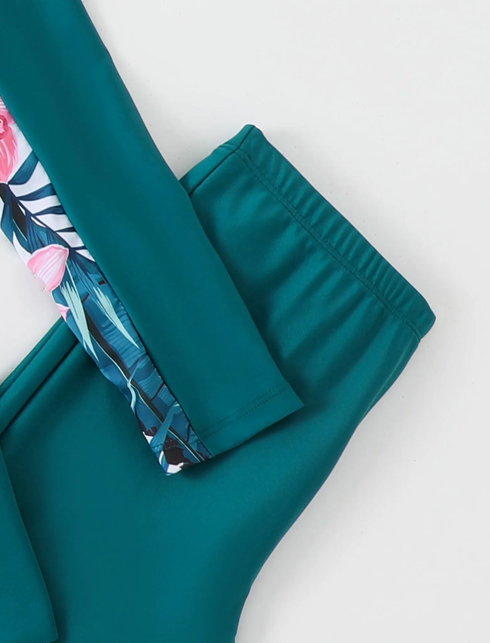 Odizli Maillot de bain burkini pour filles et enfants - Maillot de bain modeste à manches longues avec haut zippé et pantalon de bain musulman