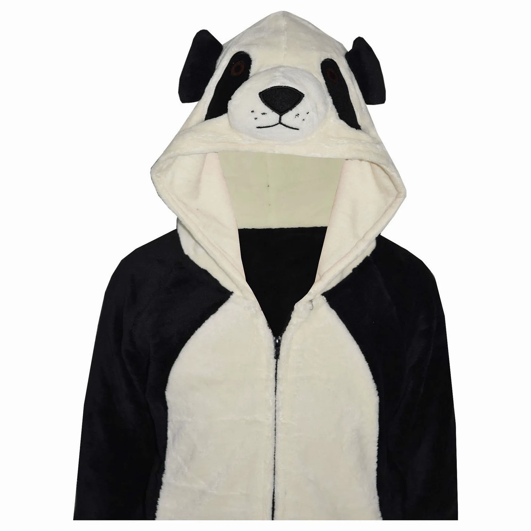 A2Z 4 Enfants Filles Garçons Polaire Combinaison Une Pièce À Capuche Animal Super Doux Panda Combinaison Pyjama Journée Mondiale du Livre Costume Cadeau pour Enfants Filles et Garçons 2-13 Ans