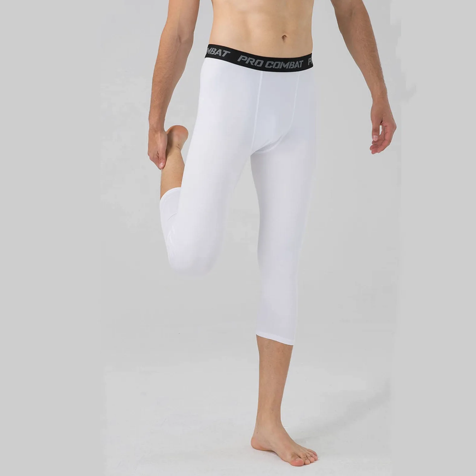 3/4 Legging - Legging De Sport Léger, Legging De Compression pour Homme - Legging 3/4 - Legging Homme - Pantalon De Sport Multi-Voies