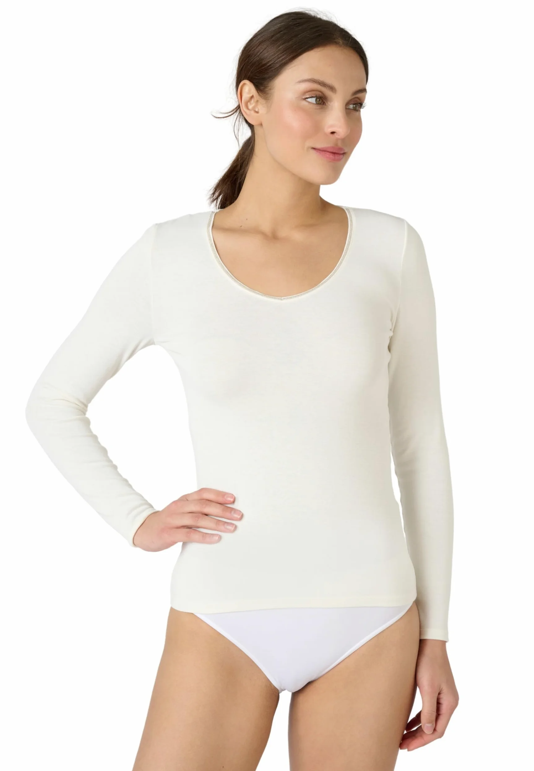 Damart T-Shirt Manches Longues Thermolactyl Sensitive T-Shirt Femme (Lot de 1)