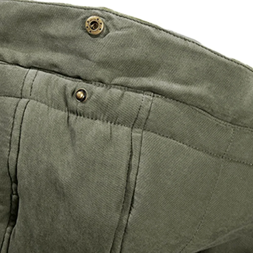 Veste coupe-vent à capuche pour hommes, grande taille 5XL 6XL, vêtements d'extérieur, grande taille, coton épais, polaire, manteau chaud coupe-vent, kaki, XL