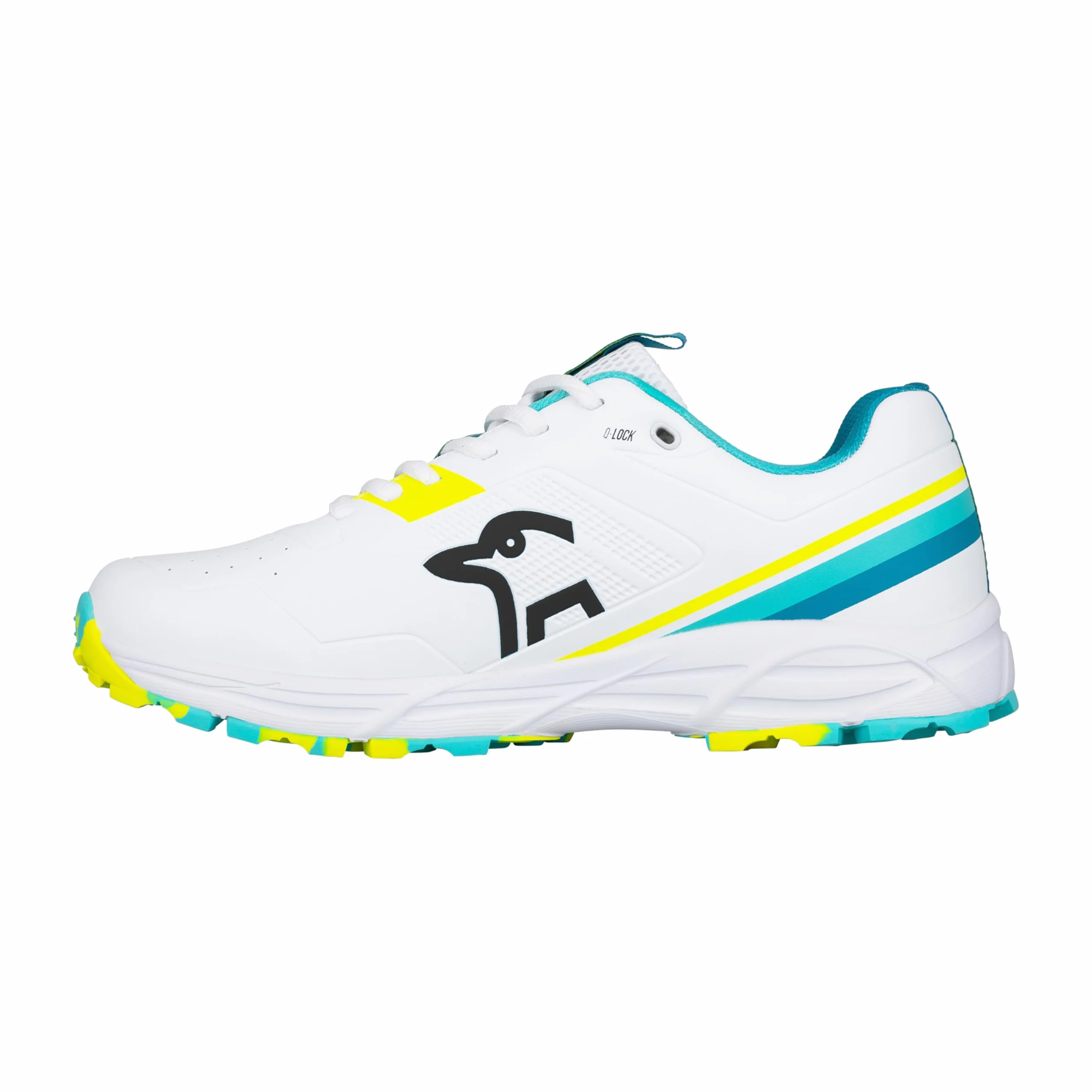 Kookaburra KC 3.0 Chaussure de Cricket avec Semelle en Caoutchouc Aqua/Jaune