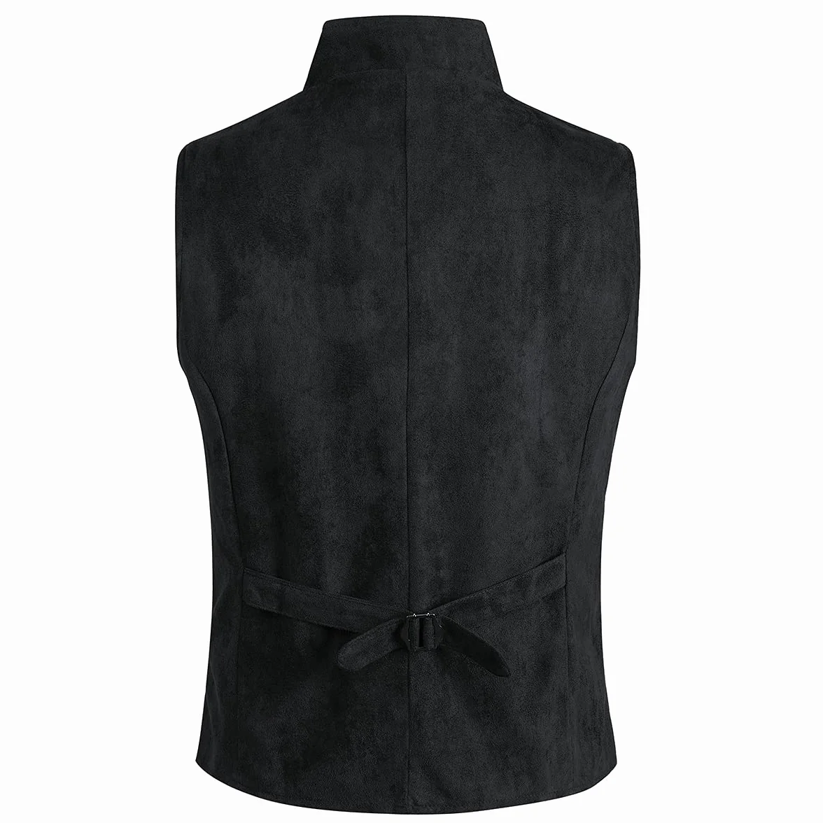 Allthemen Gilet de Costume Homme décontracté à double boutonnage de couleur unie pour le printemps et l'automne avec poches