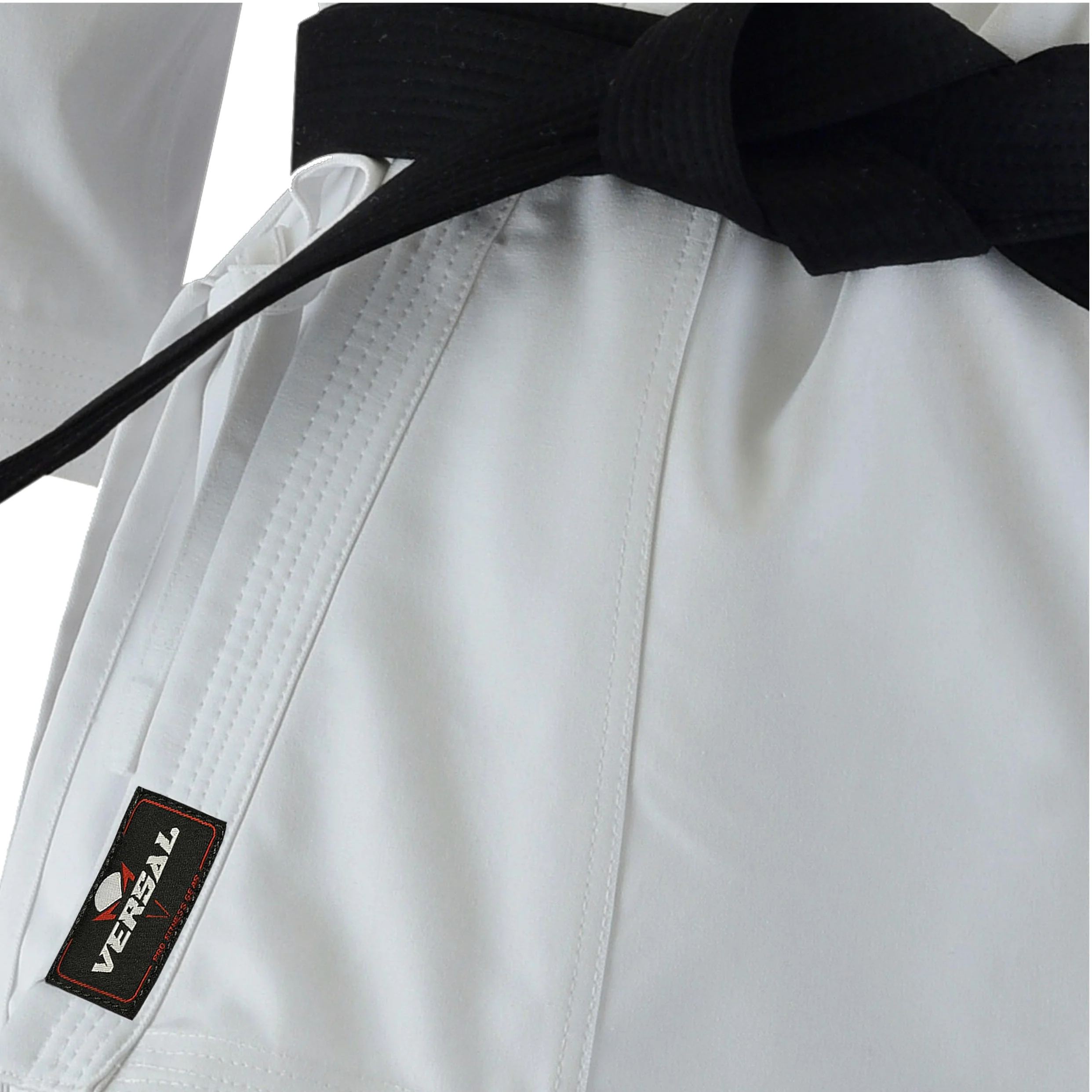 VERSAL Uniforme de karaté pour enfants/adultes | Costume de karaté blanc pour étudiant | Uniforme de karaté léger en polycoton de 226,8 g avec ceinture