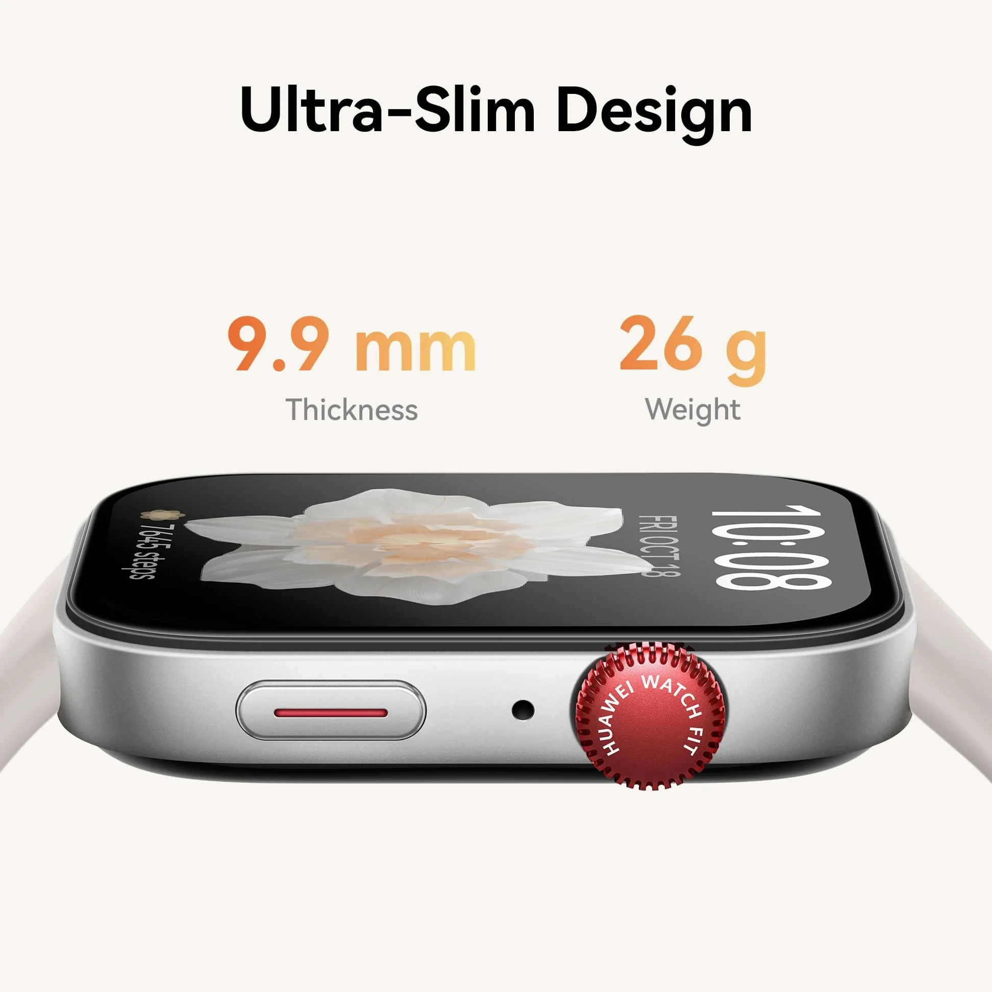HUAWEI Montre FIT AMOLED 3,2 cm, design ultra fin, gestion intégrale de la condition physique et de la santé, autonomie de batterie durable, compatible avec iOS et Android