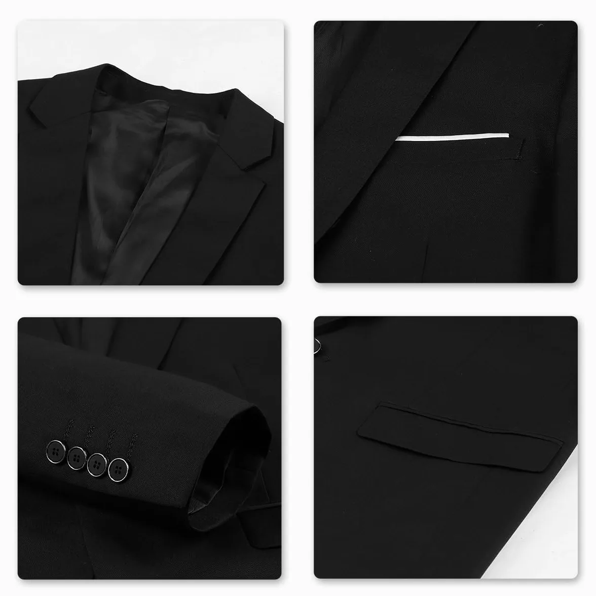 Allthemen Costume Homme Mariage Blazer Affaire Cérémonie Slim fit Veste et Pantalon Deux pièce