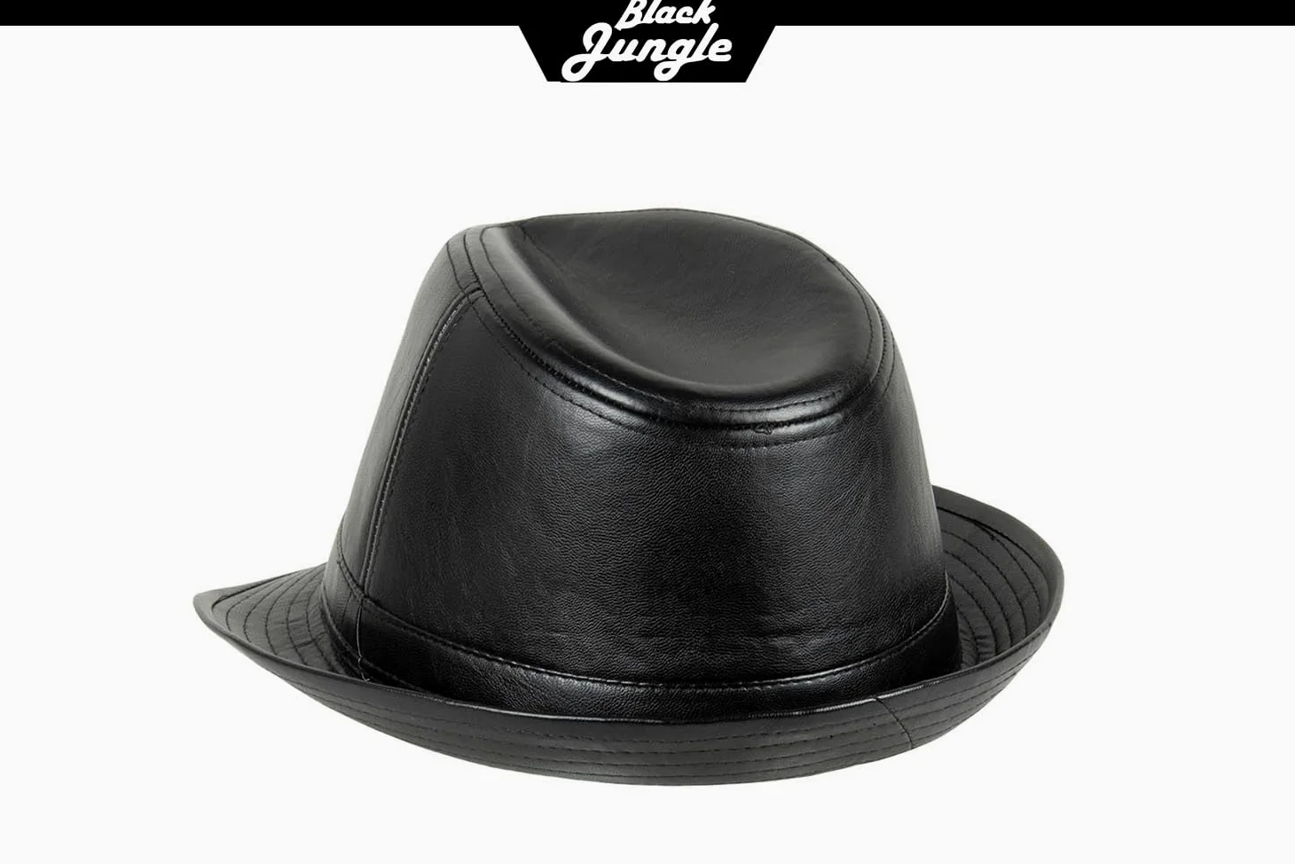 Black Jungle Adam Trilby en Simili Cuir Chapeau des Caraïbes Chapeau de la Havane Chapeau de Pluie Chapeau Chapeau de Soleil Unisexe