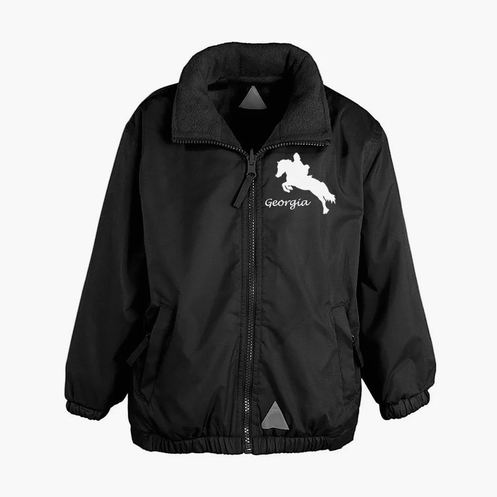 Luvponies Veste d'équitation personnalisée pour fille 13 ans Noir