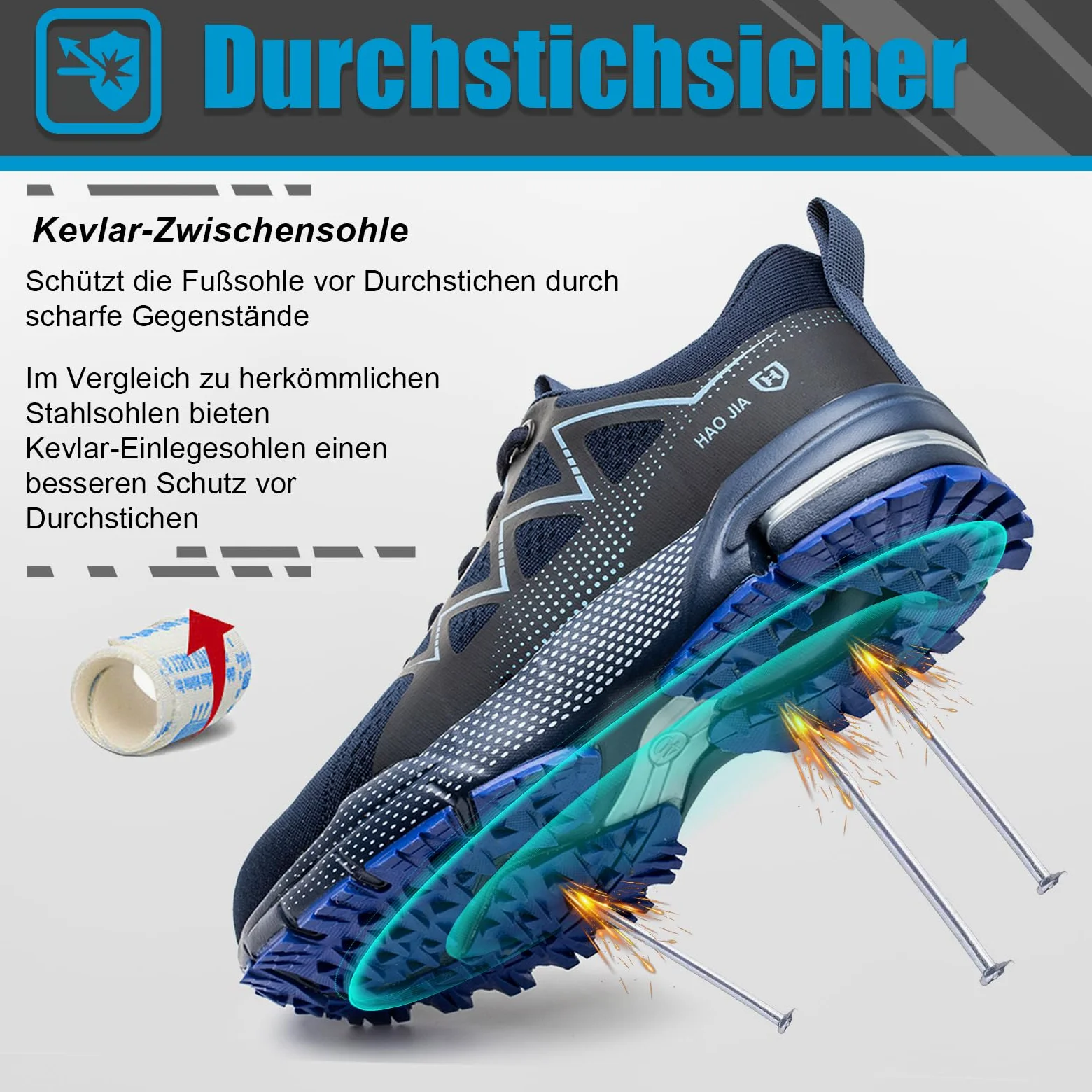Chaussures de Sécurité Hommes Femmes Légère Respirante Basket Securite Confortable Antidérapante Chaussures de Travail Embout en Acier 37-47EU