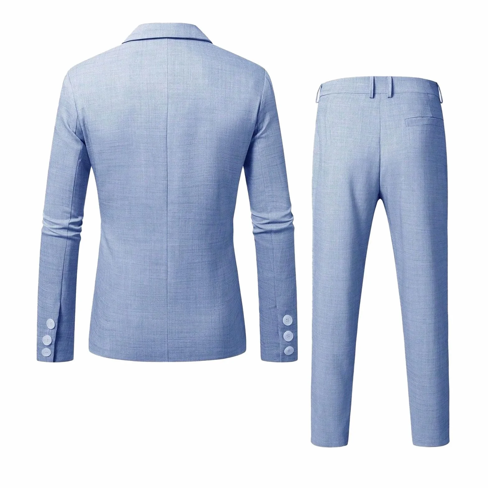 Costume Homme 2 pièces, Costume Homme en Lin 2 pièces, adapté pour Mariage, fête d'affaires, Veste de Costume élégante et Confortable et Pantalon