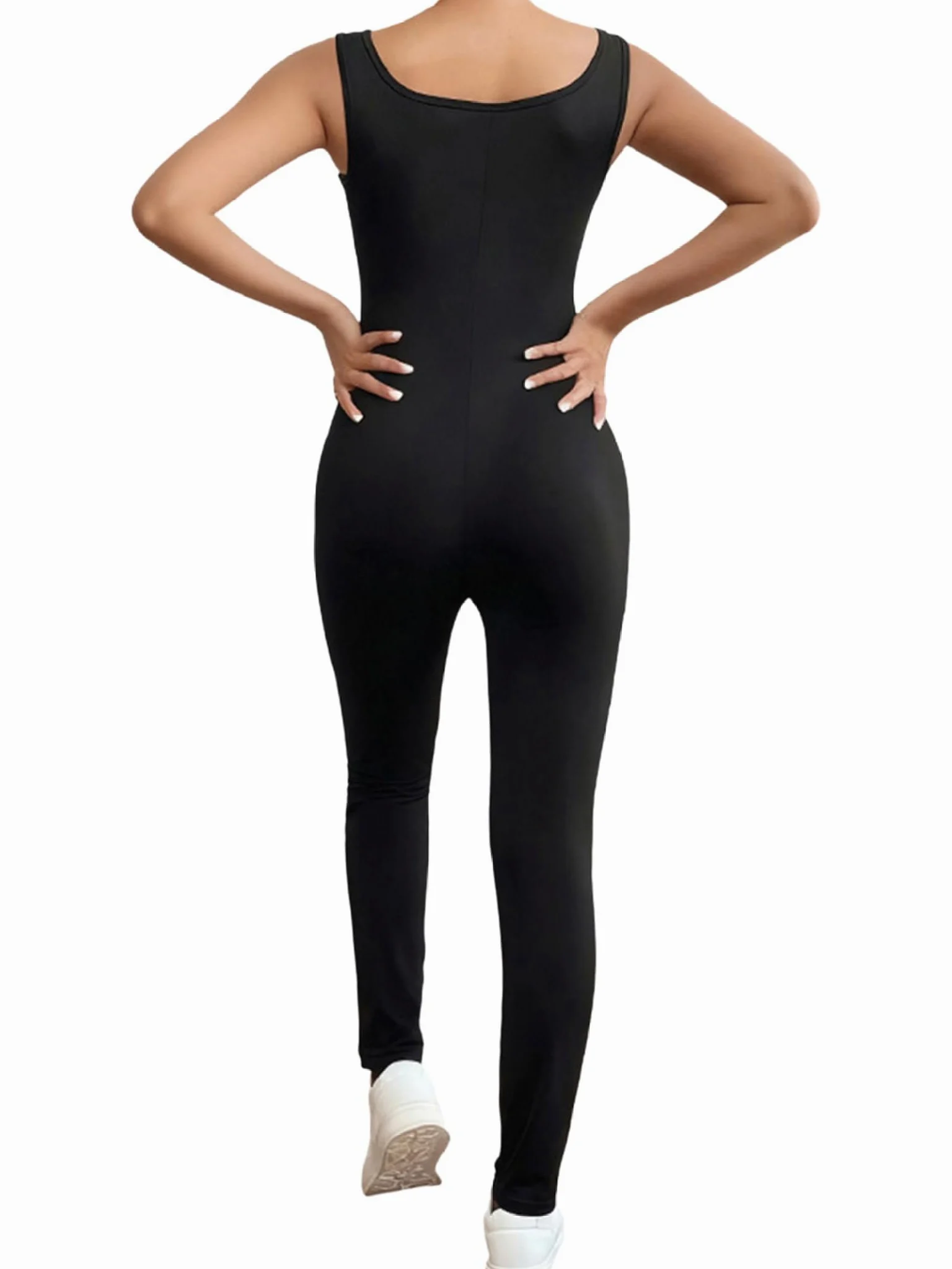 Combinaison de maternité sans manches extensible pour femme - Pour le sport, le yoga, la maternité - Avec col en U