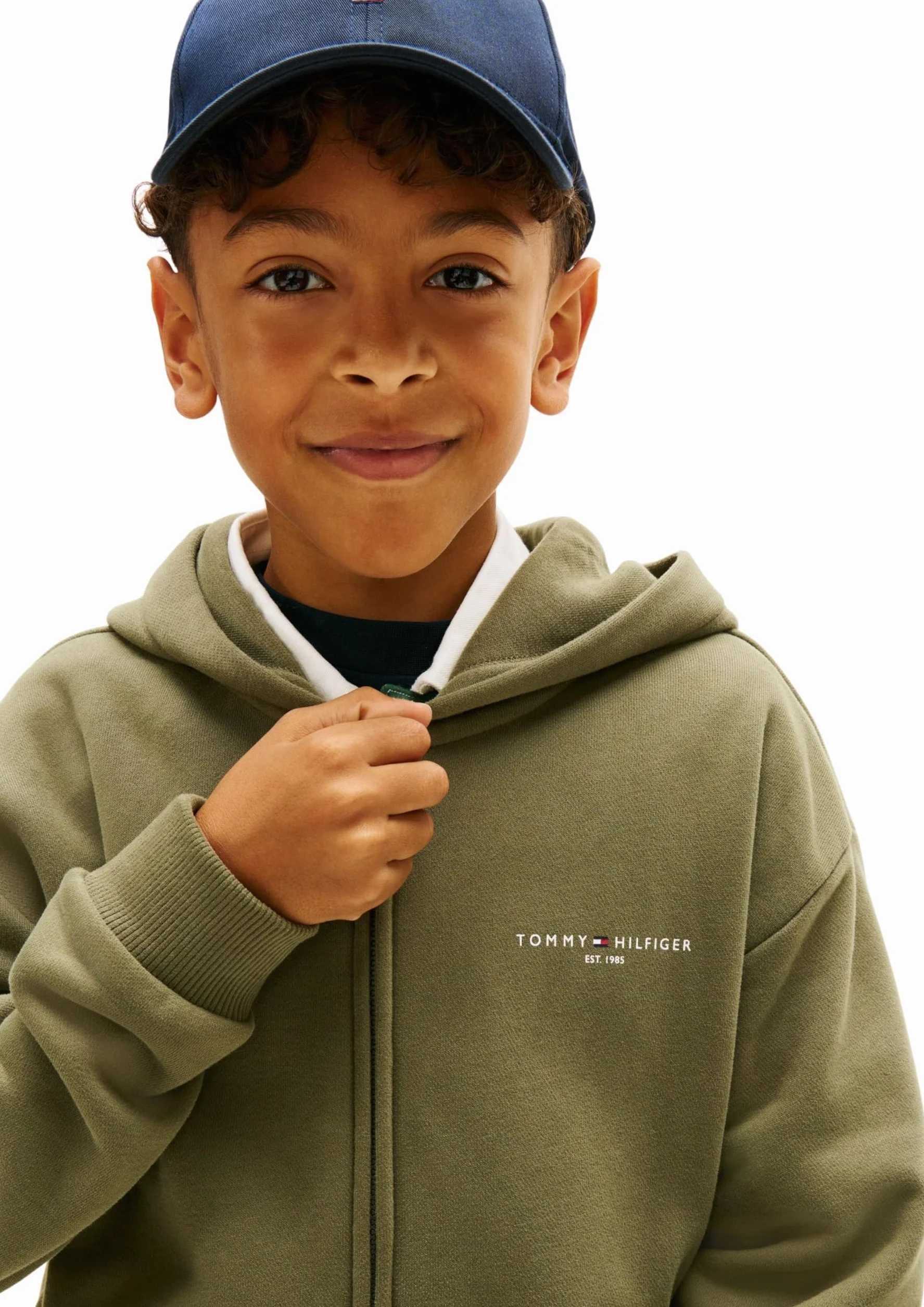 Tommy Hilfiger Mini Corp Zip Through Hoodie Ks0ks00726 Sweatshirts Mixte Enfant (Lot de 1)
